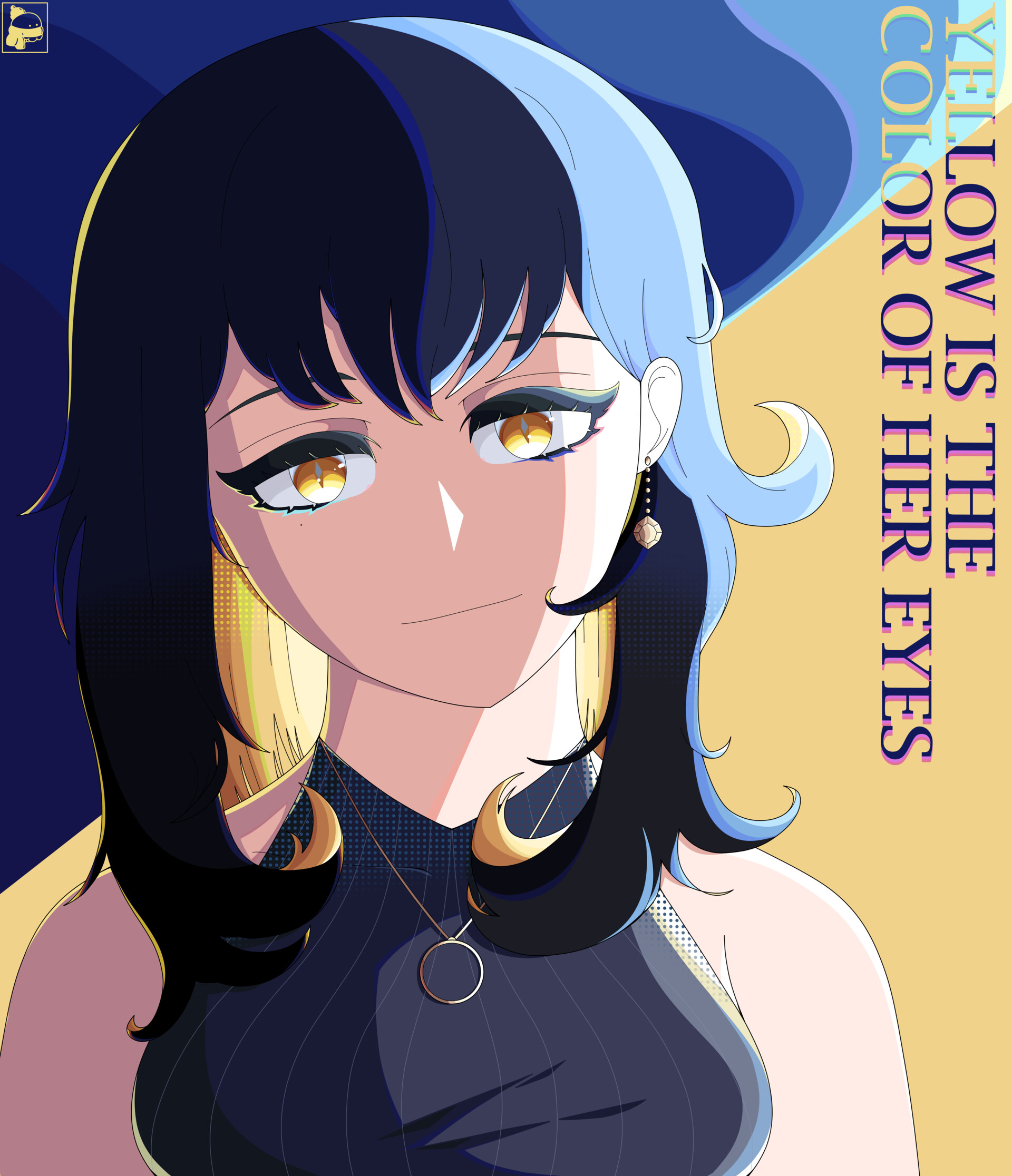 ArtStation yellow is the color of her eyes