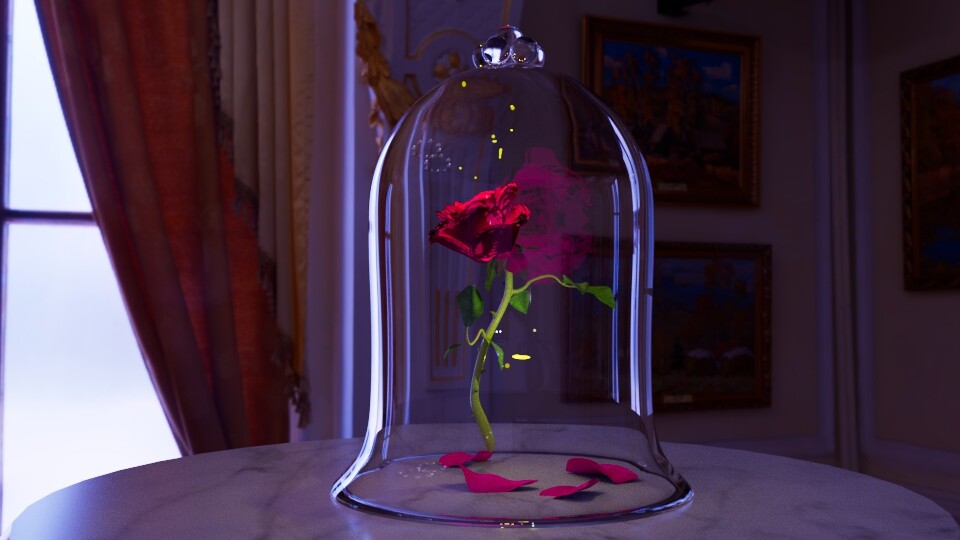 ArtStation - Rose Beauty and the Beast