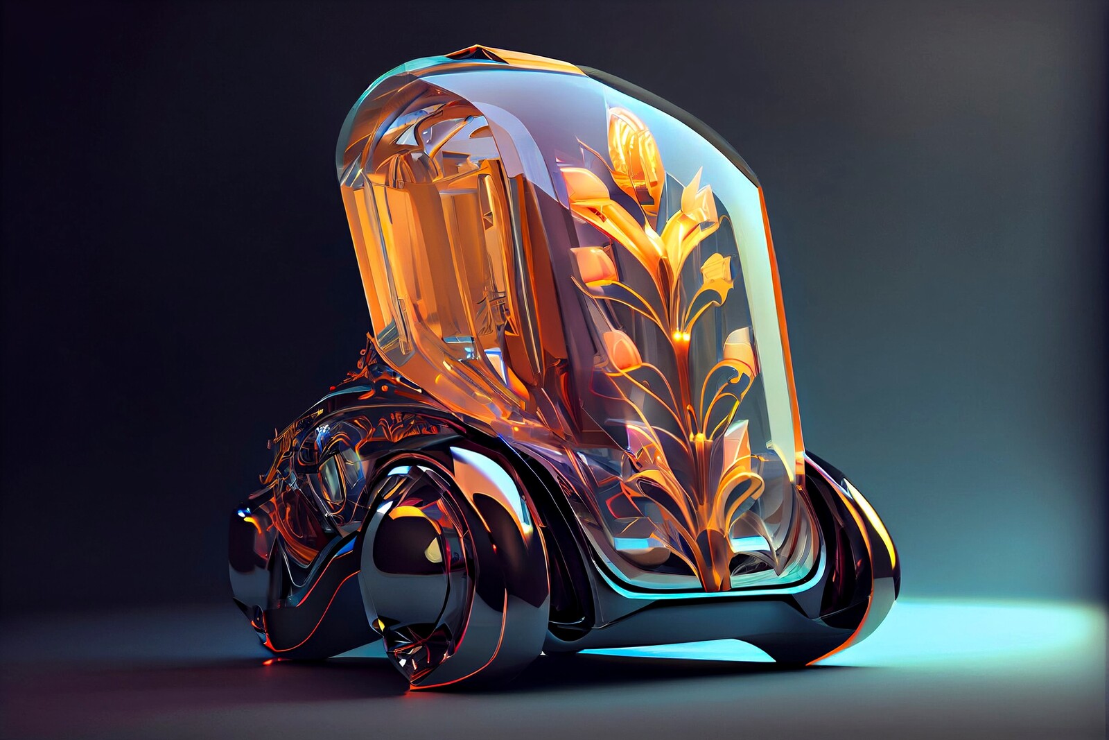 Midjourney batch 3 // Crystal sculpt Aesthereal Psyfi Scifi Hollucinothereal vehicle design