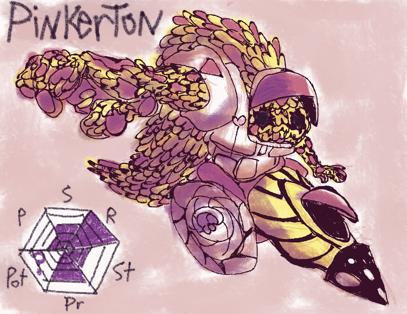 ArtStation - Pinkerton (Fan Made JOJO Stand)
