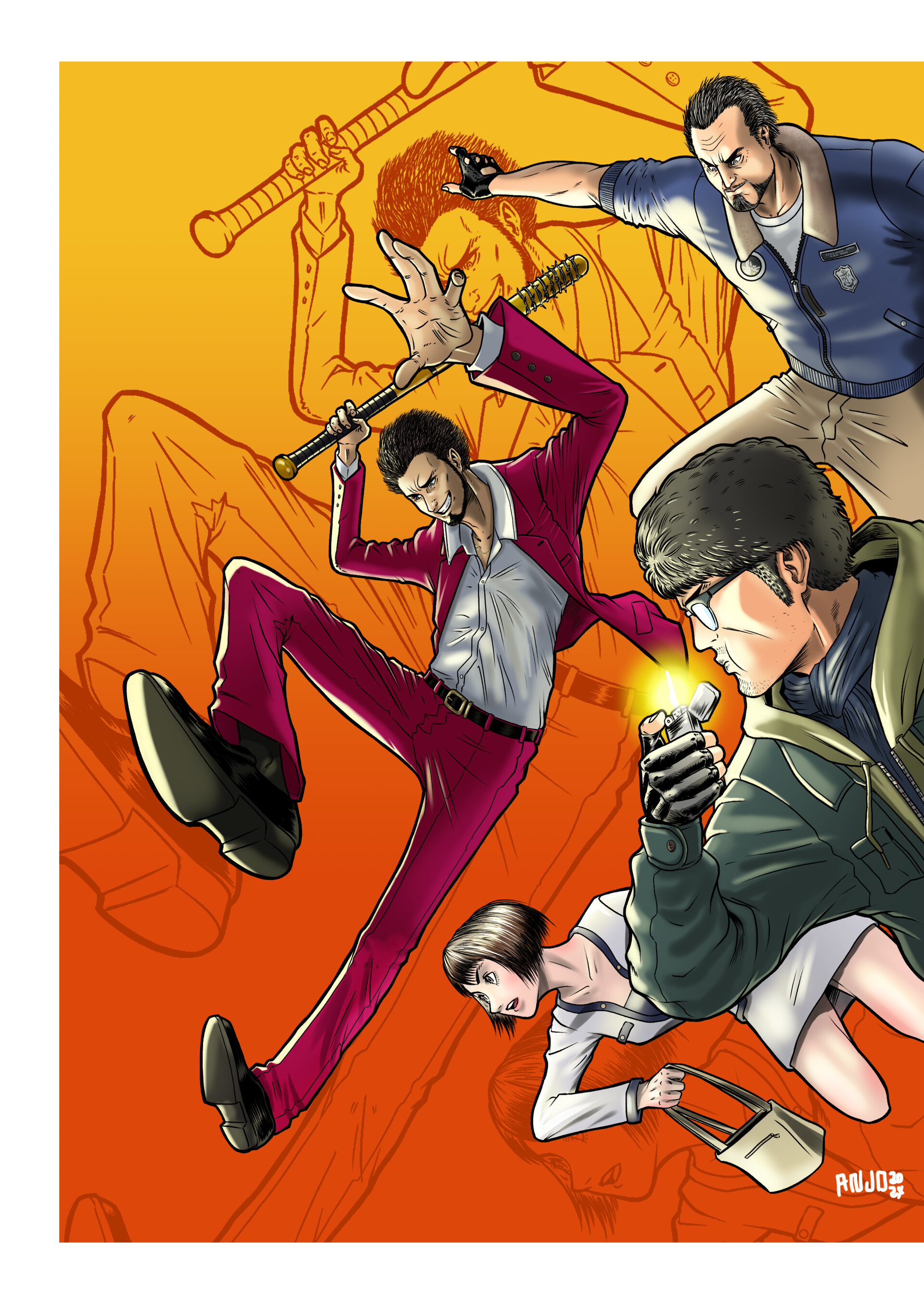 ArtStation Yakuza Like a Dragon