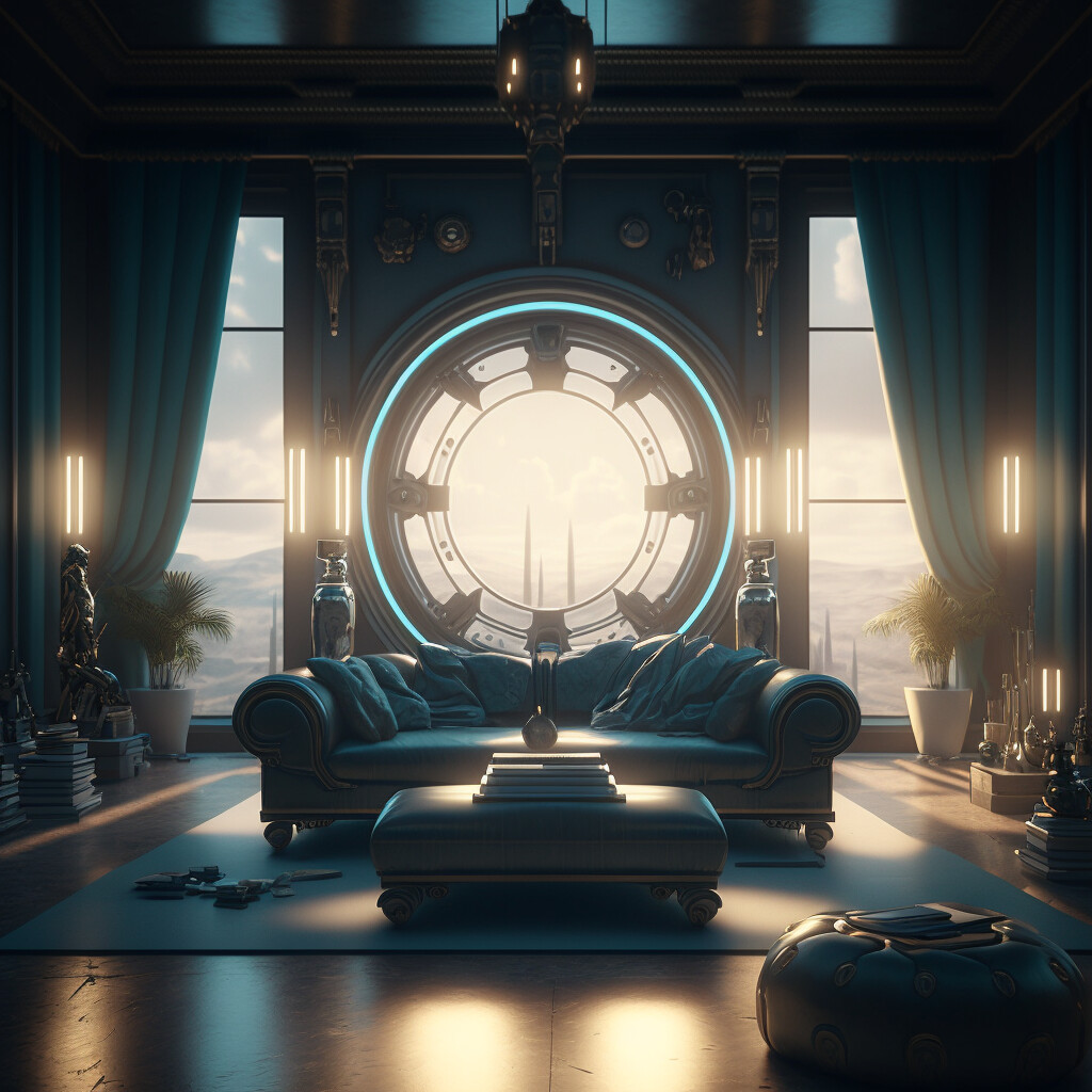 ArtStation - Sci-fi interior design 