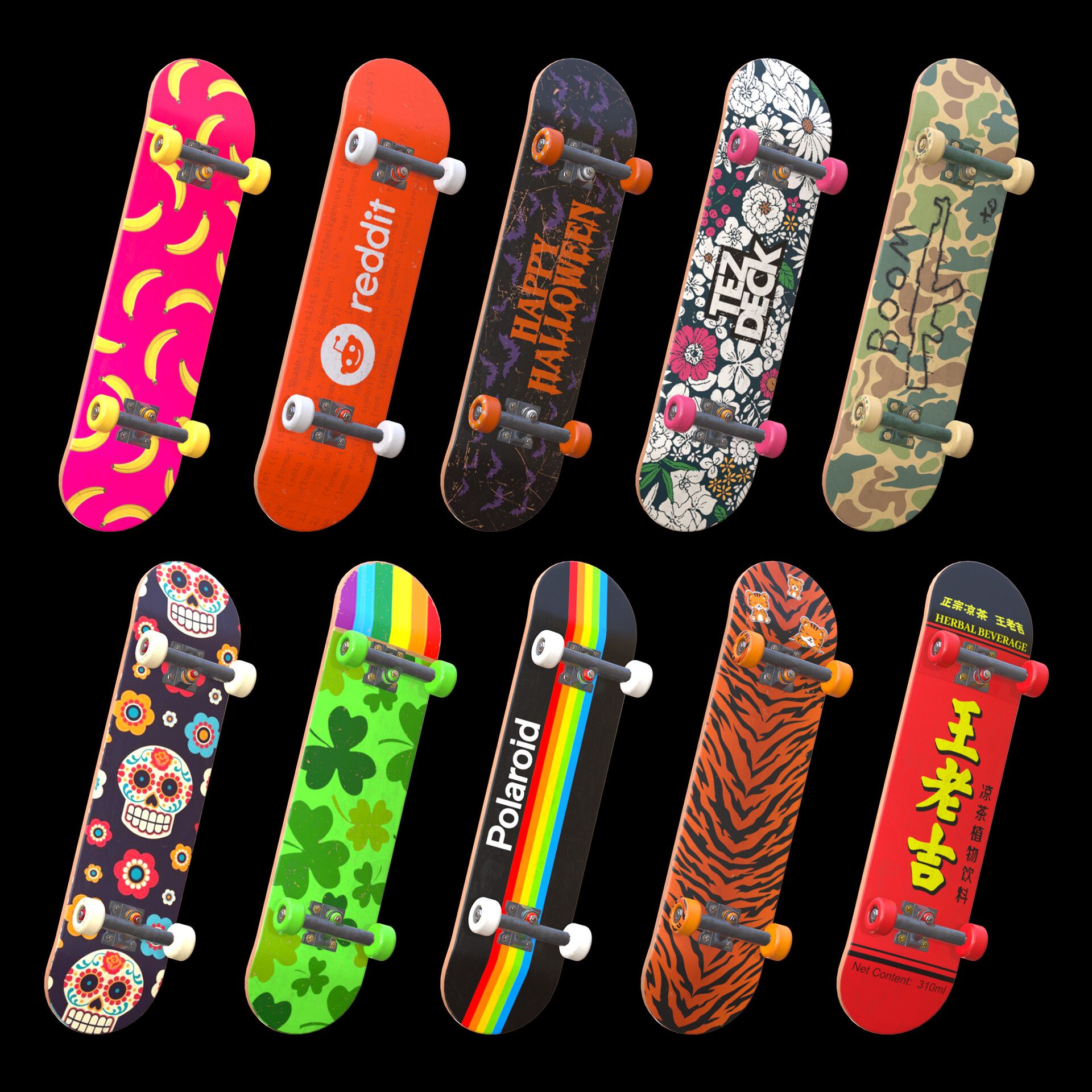 ArtStation - Tez Decks (Finger Skateboards)