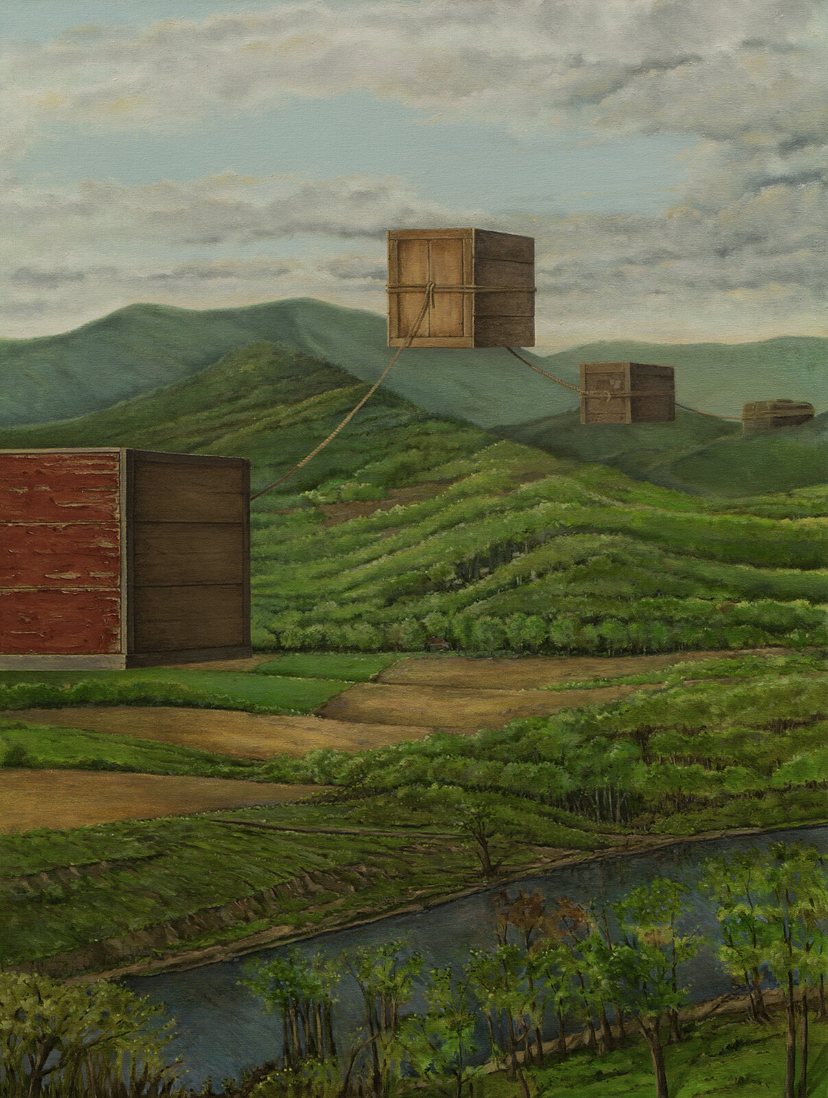 Edmund Mathews, The Impasse 2, 40” x 30”, Oil on canvas, 2013 - SOLD
