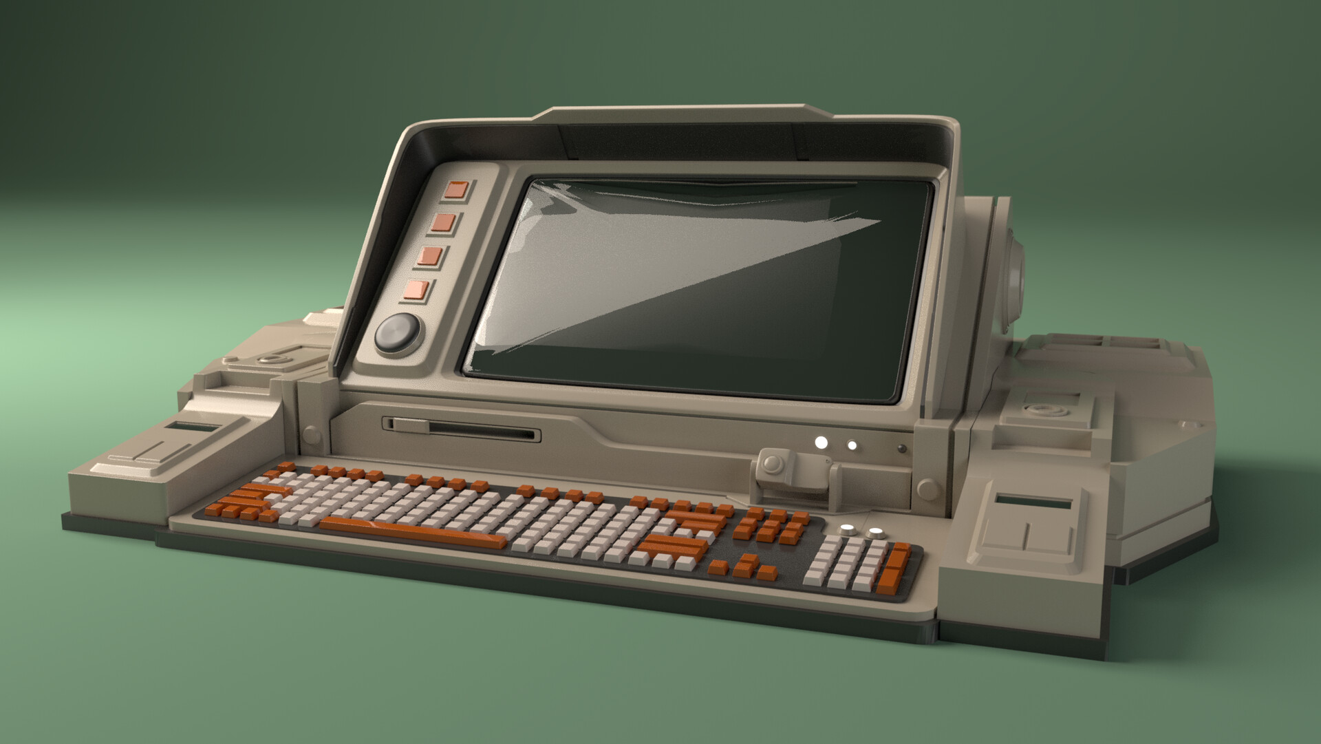 ArtStation - Low Poly Computer