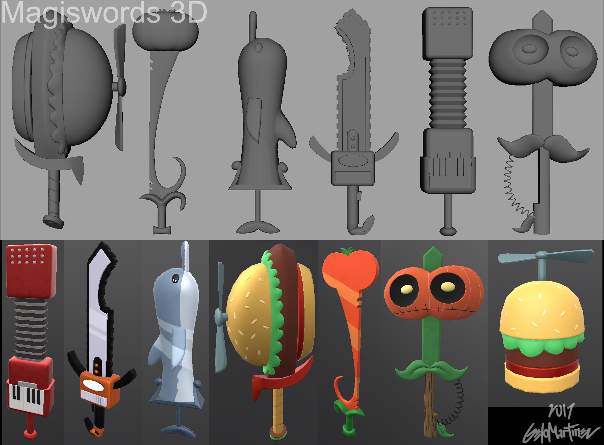 ArtStation Magiswords 3D