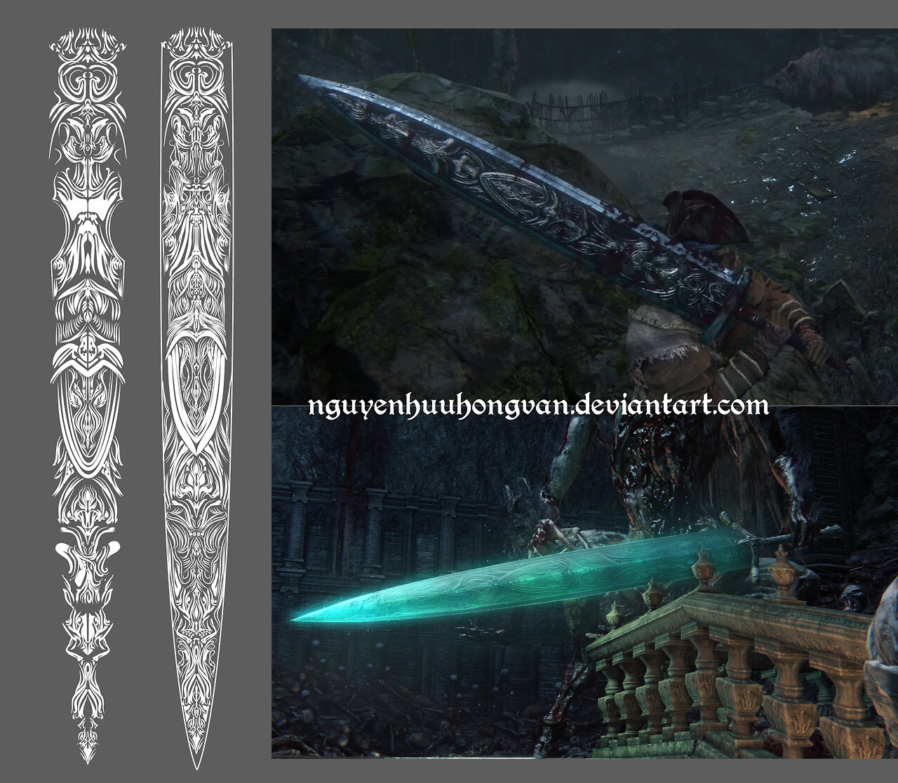 Лунный меч 56. Меч Священного лунного света Bloodborne. Бладборн меч лунного света. Клинок лунного света Bloodborne.