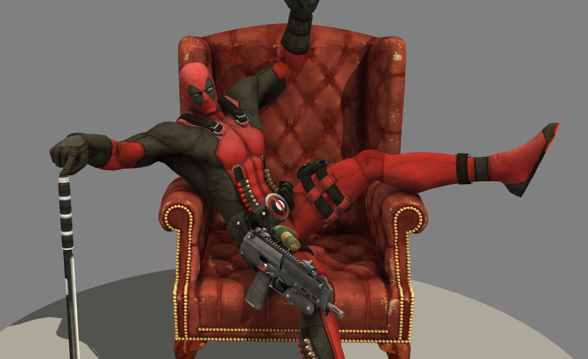 ArtStation - Deadpool + speed drawing vid