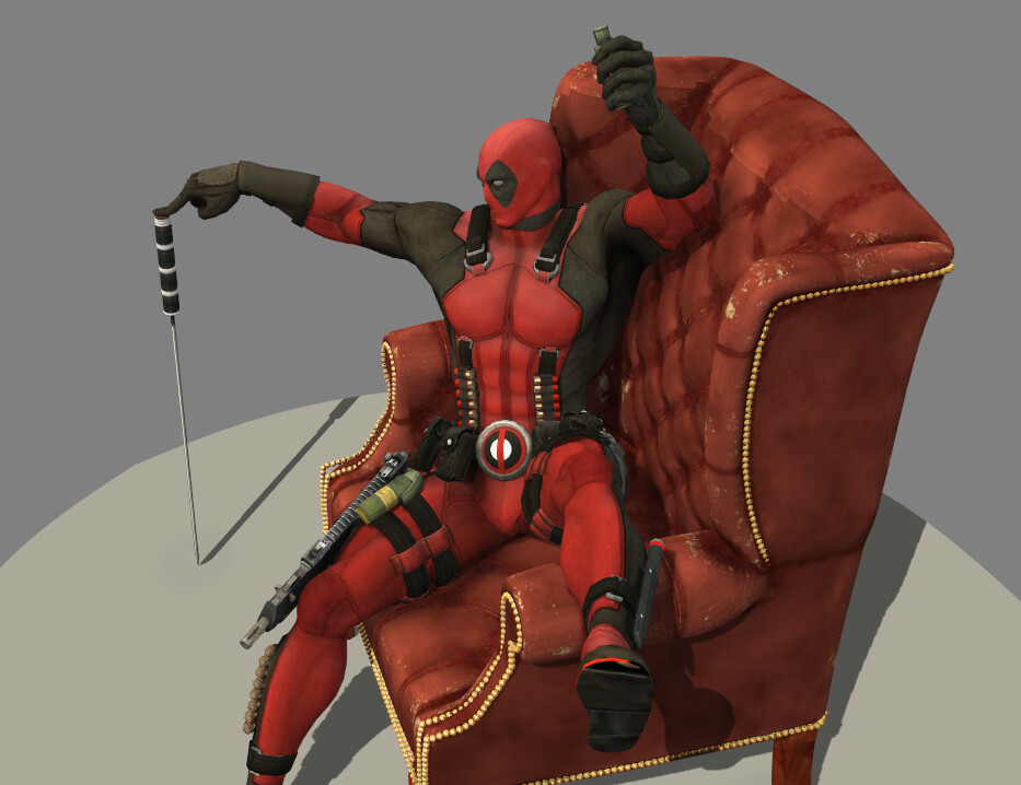 ArtStation - Deadpool + speed drawing vid