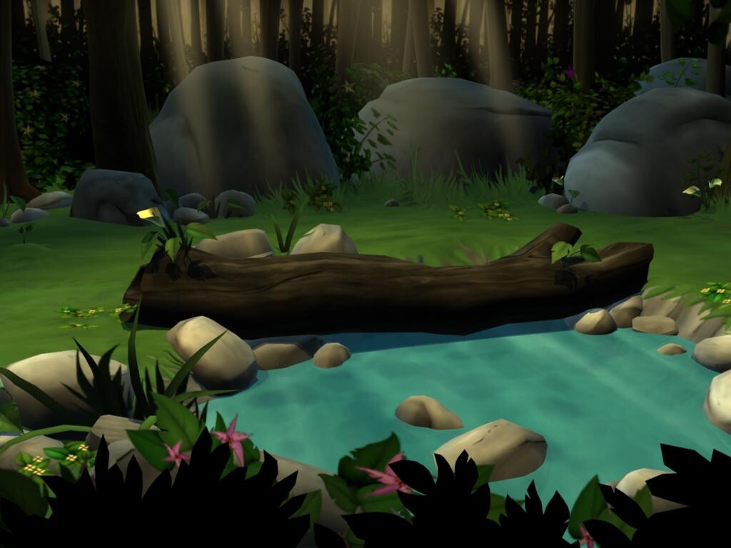 Bone: Out from Boneville - Somewhere along the Forrest Road lies a pond.