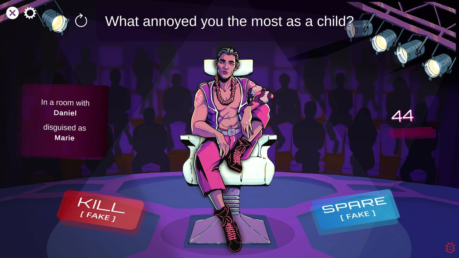 In-game screenshot of the male character.