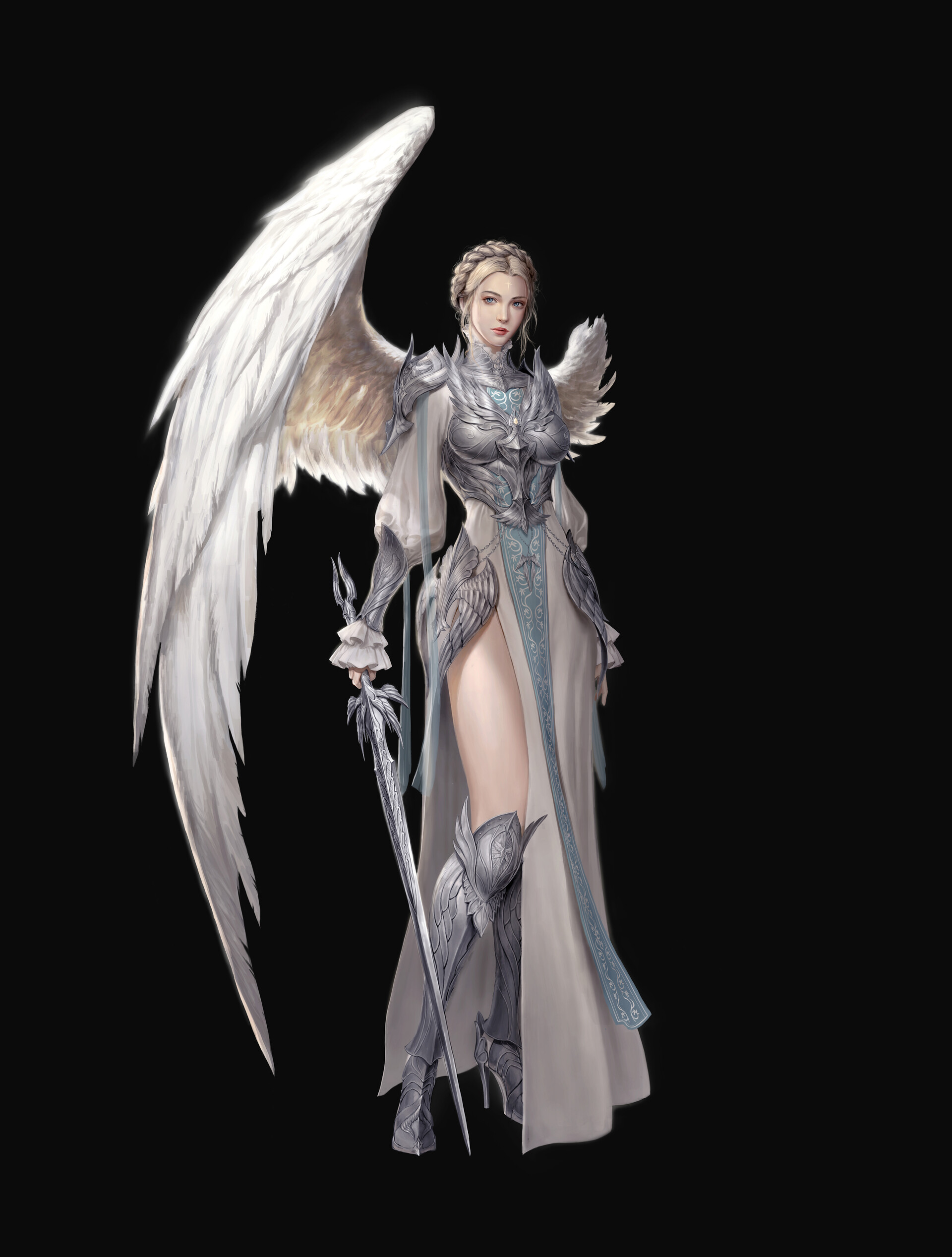 ArtStation angel with broken wings