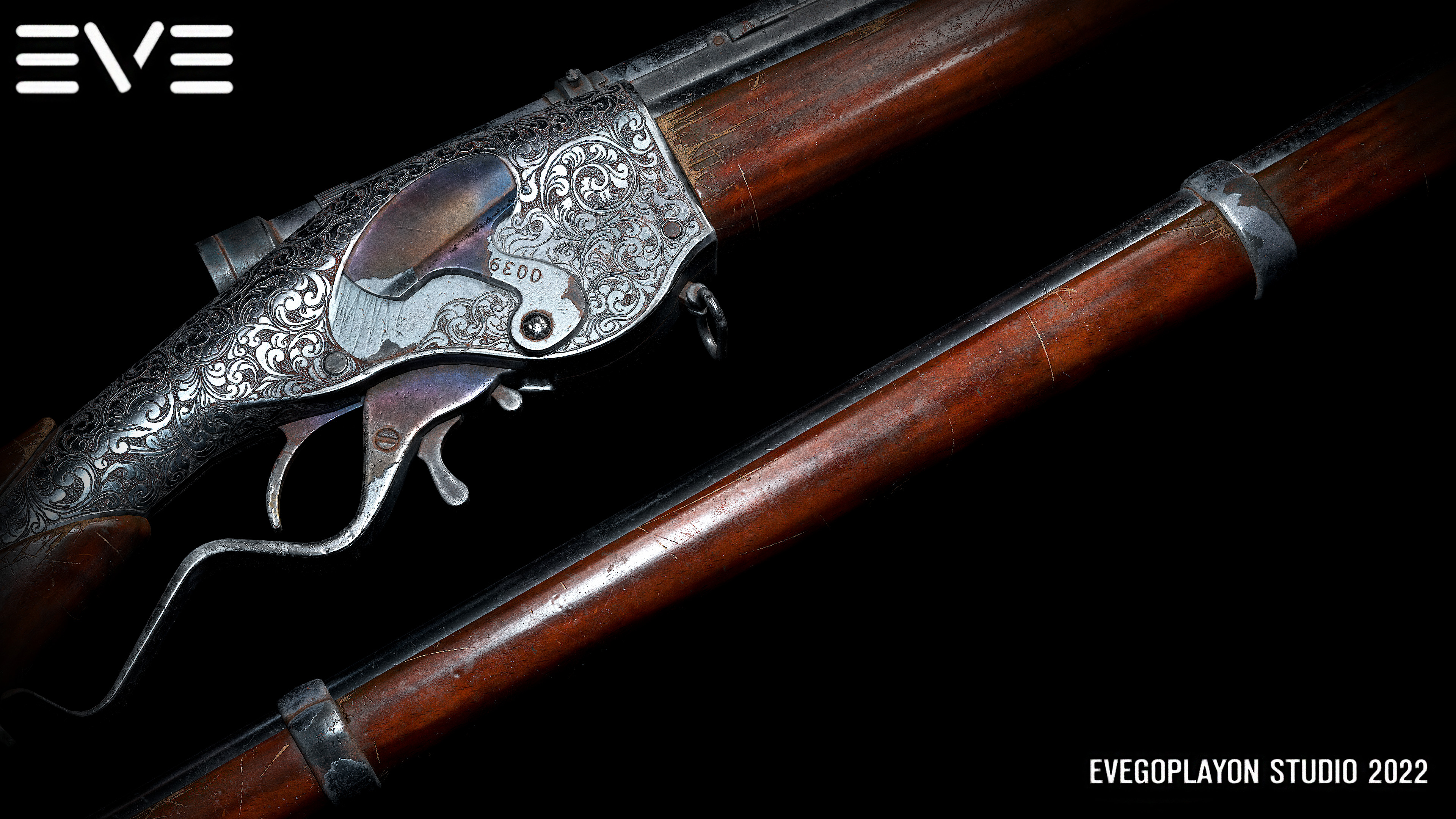 EVEGOPLAYON - Evans Repeating Rifle - WW2 Weapon Asset