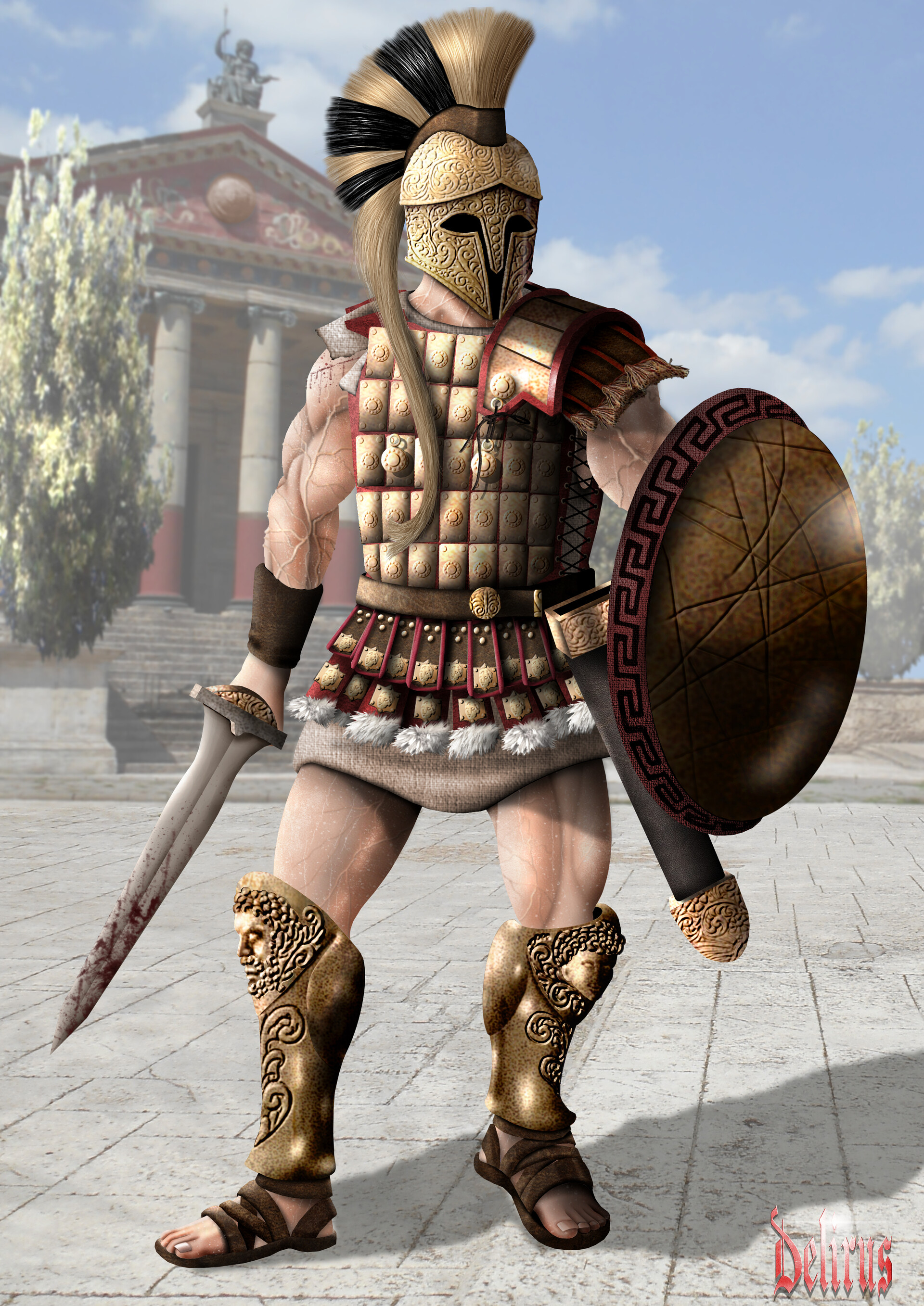 ArtStation - Greek warrior