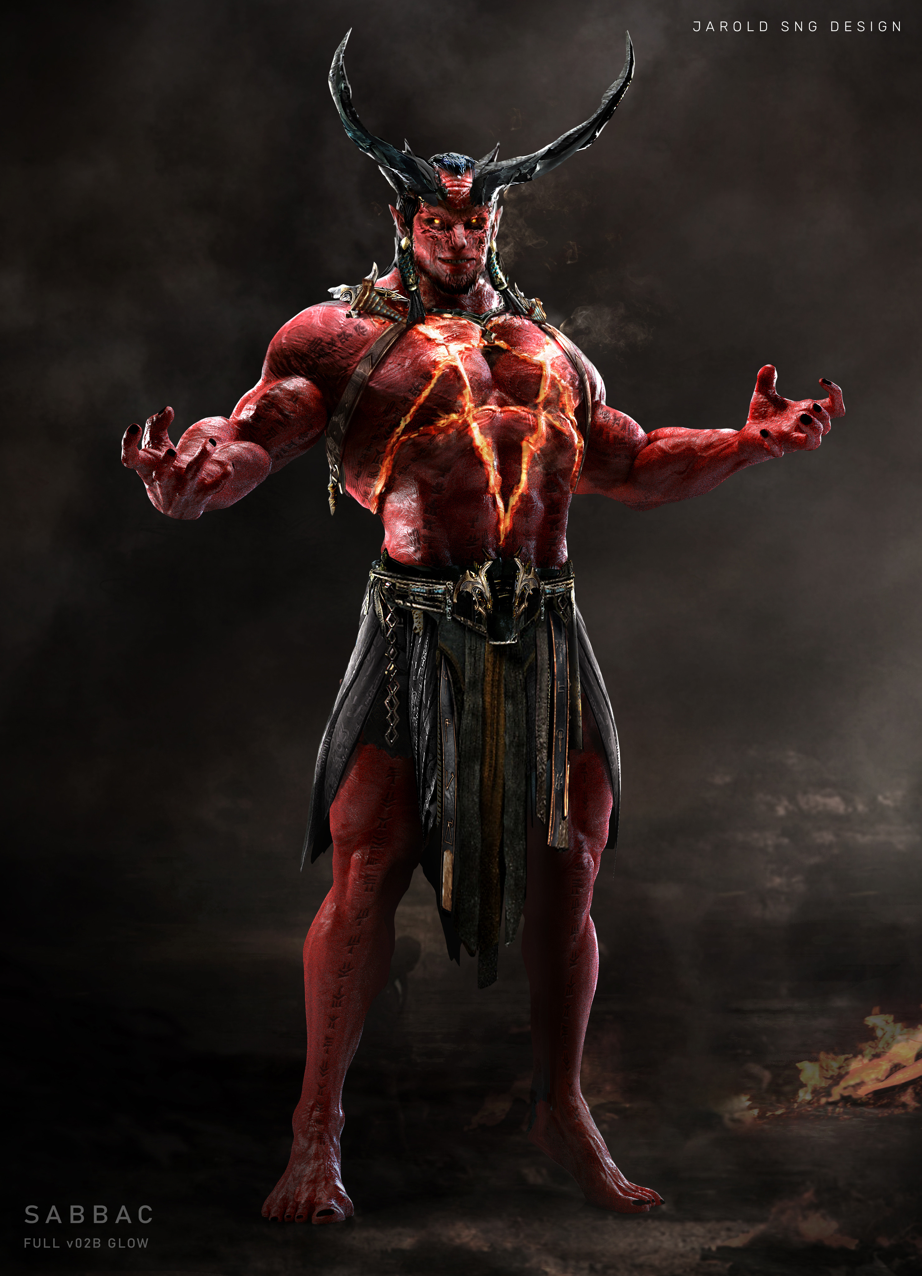 jarold Sng - BLACK ADAM 2022 : Sabbac Designs