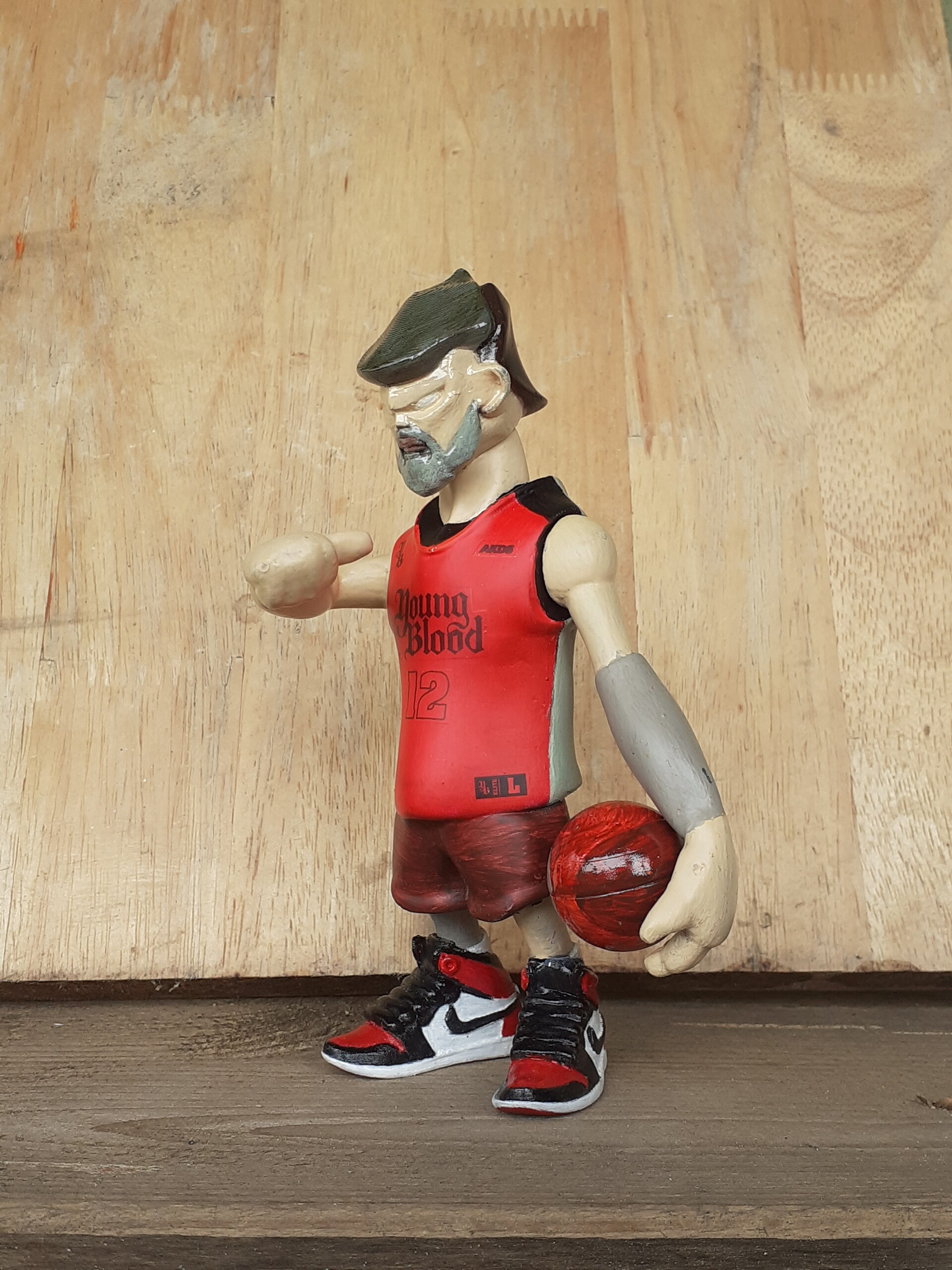 ArtStation Custom Toy Figure "Youngblood" baller 3D design + resin