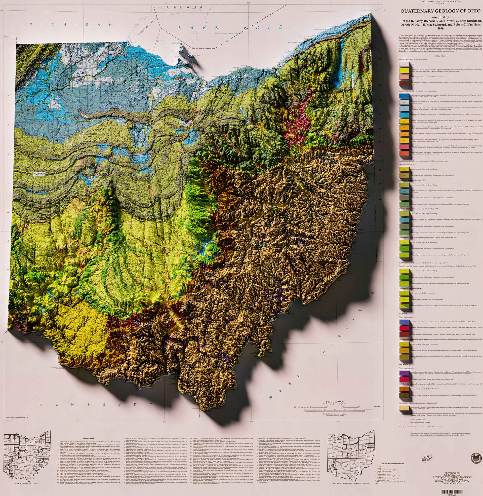 ArtStation 1999 3D Geologic Map of Ohio