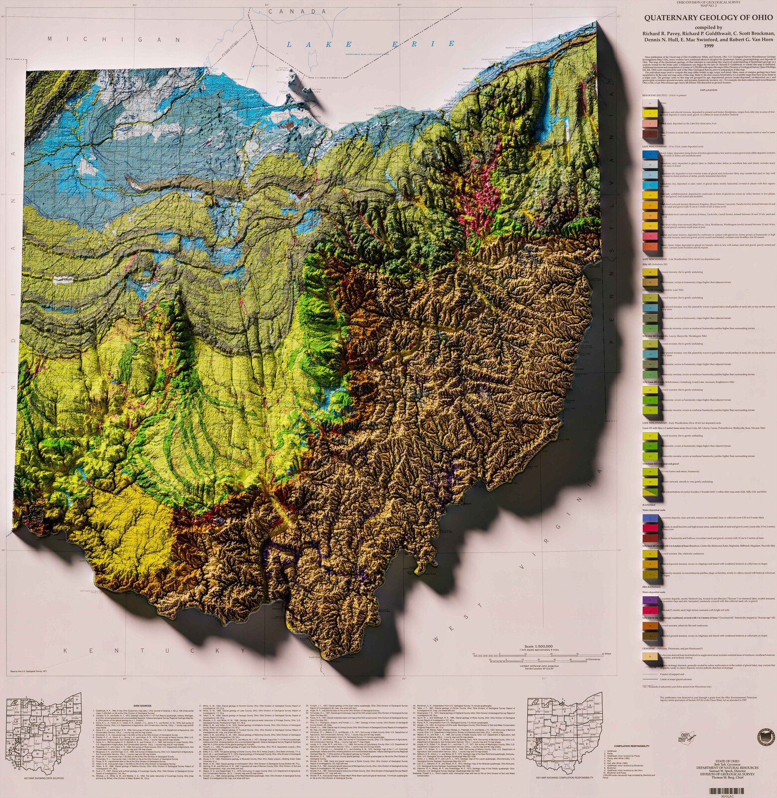 Jacob B 1999 3D Geologic Map Of Ohio   Jacob Benzaquen New1 