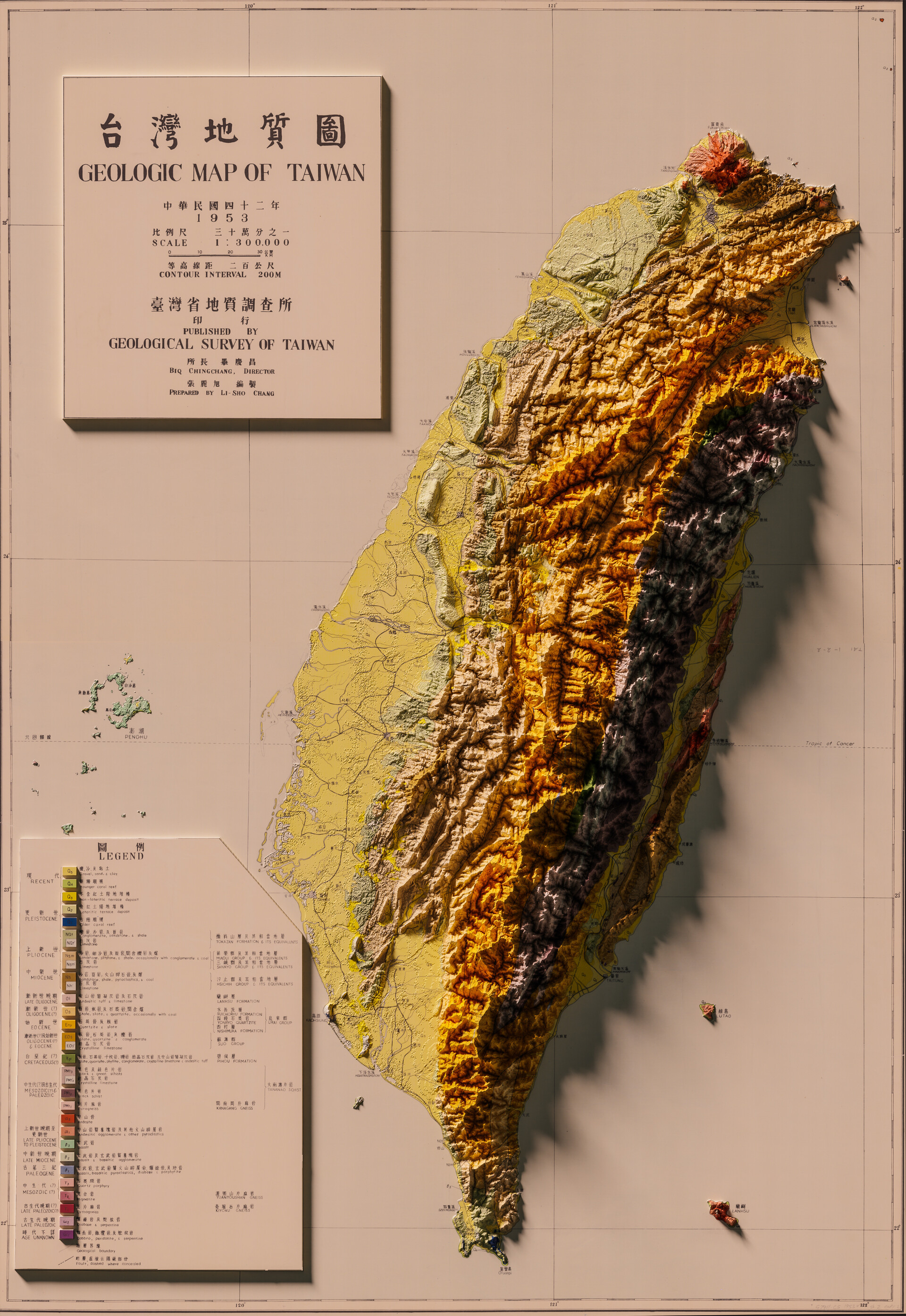 ArtStation - 1953 3D Geologic Map of Taiwan