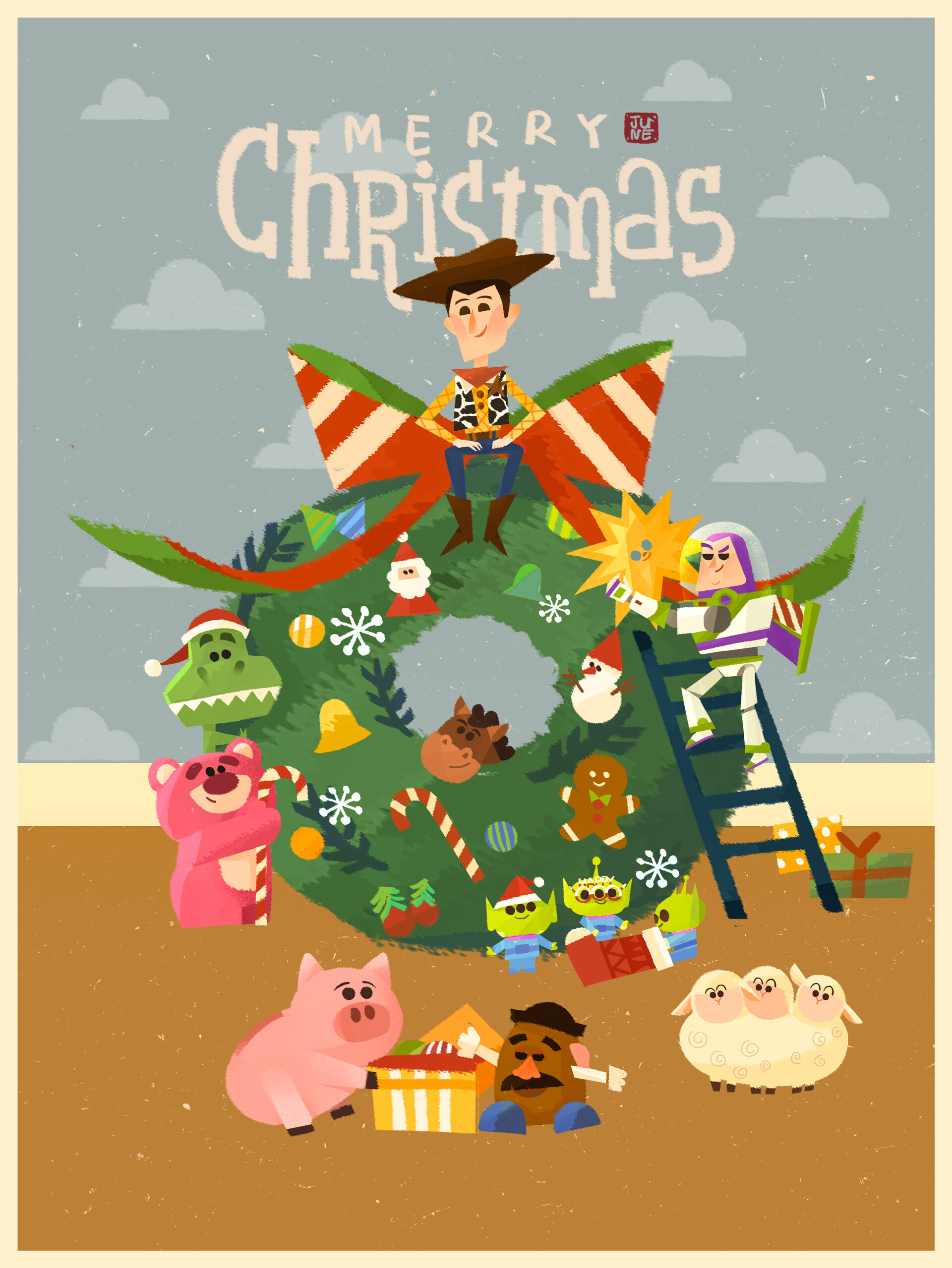 Artstation Toy Story Meryy Christmas