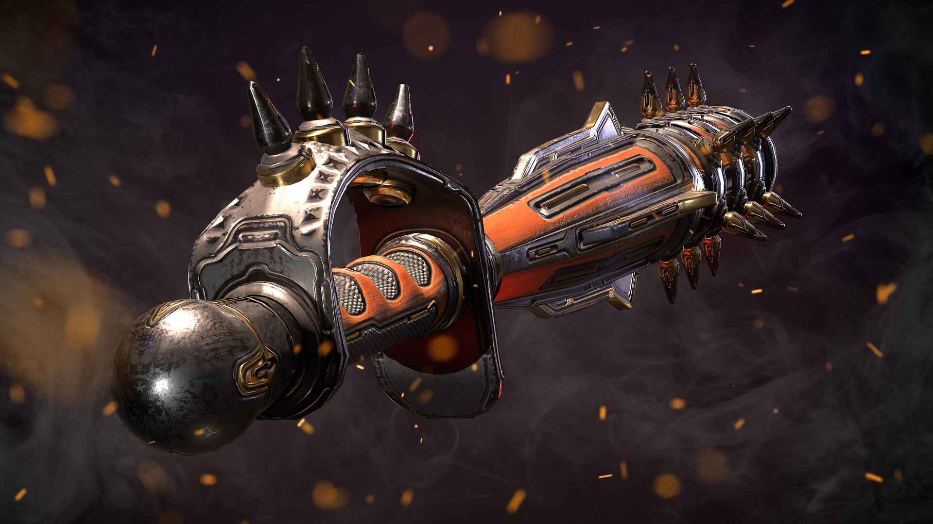 ArtStation Liagato Sci Fi Mace Weapon (Game Ready)