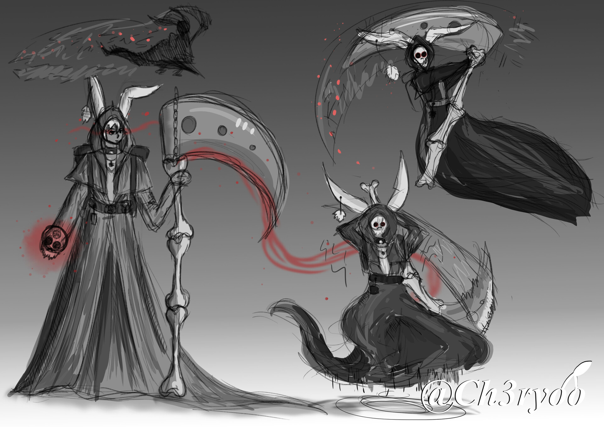 ArtStation old Danny Villain Arc sketches