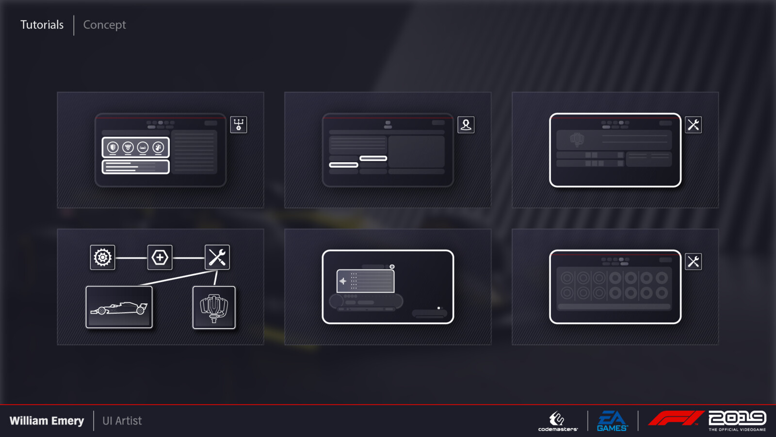 Concepts for the tutorials players can access