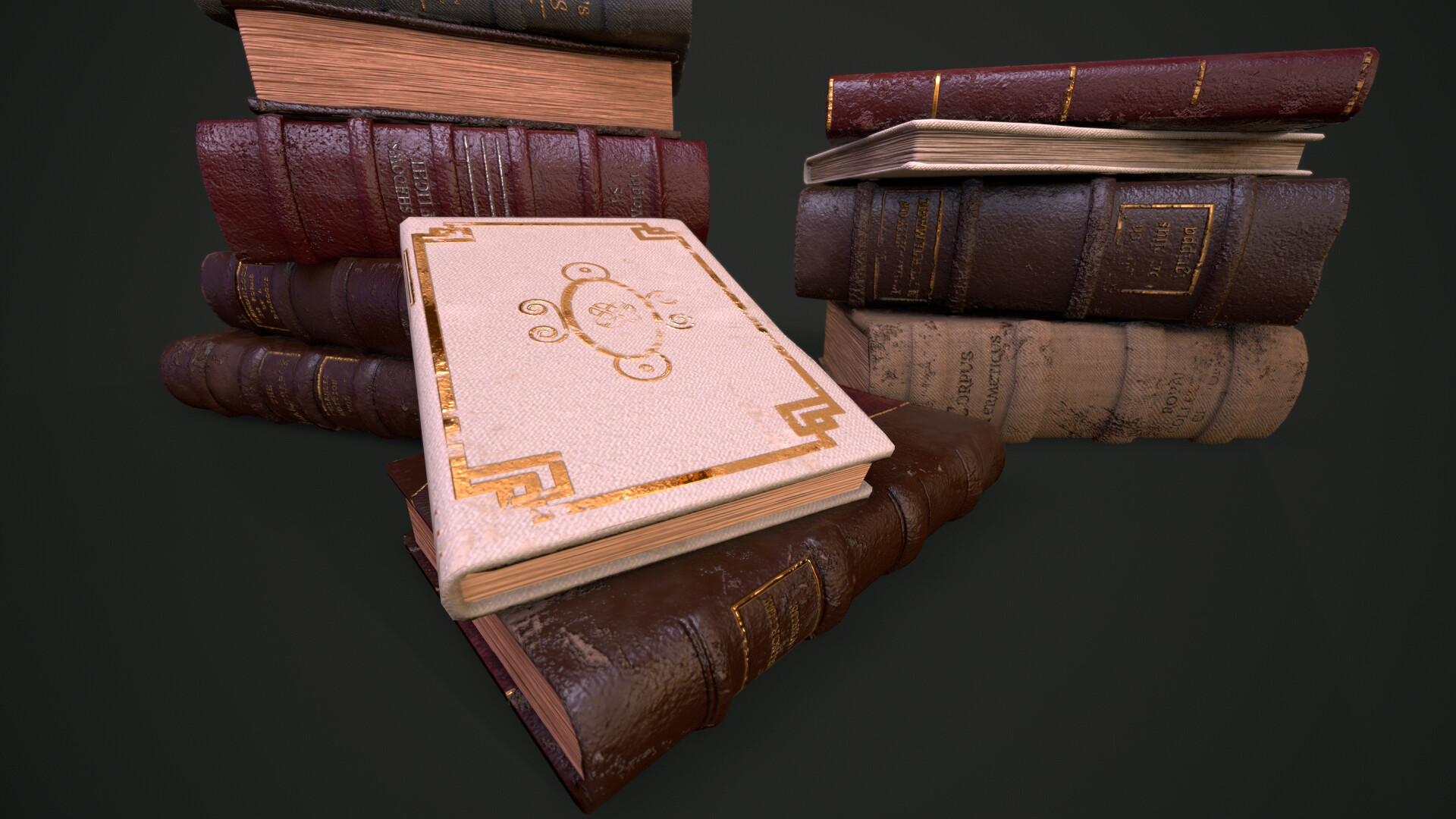 ArtStation - Old Leather Book With Animation