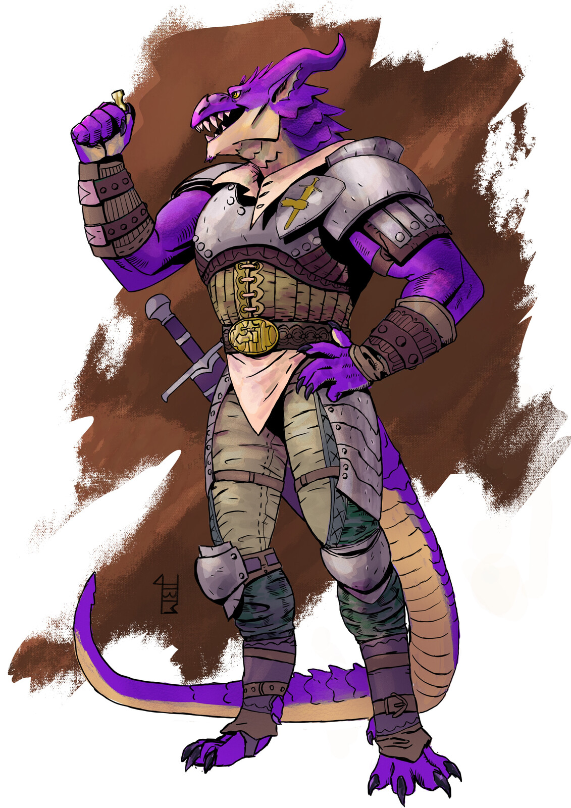 Draga Tacht, the draconian warrior. 