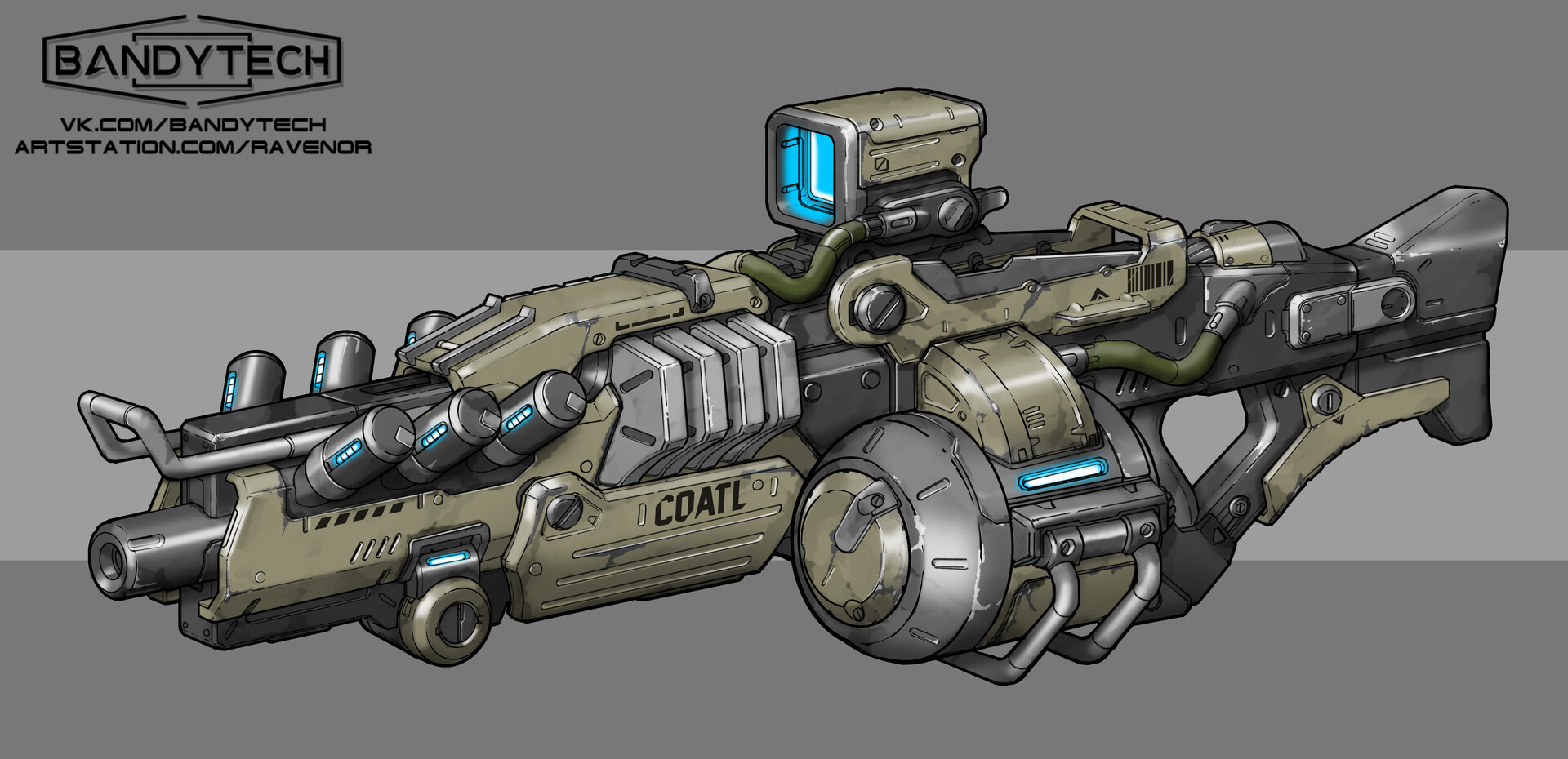 ArtStation Futuristic MG42 concept