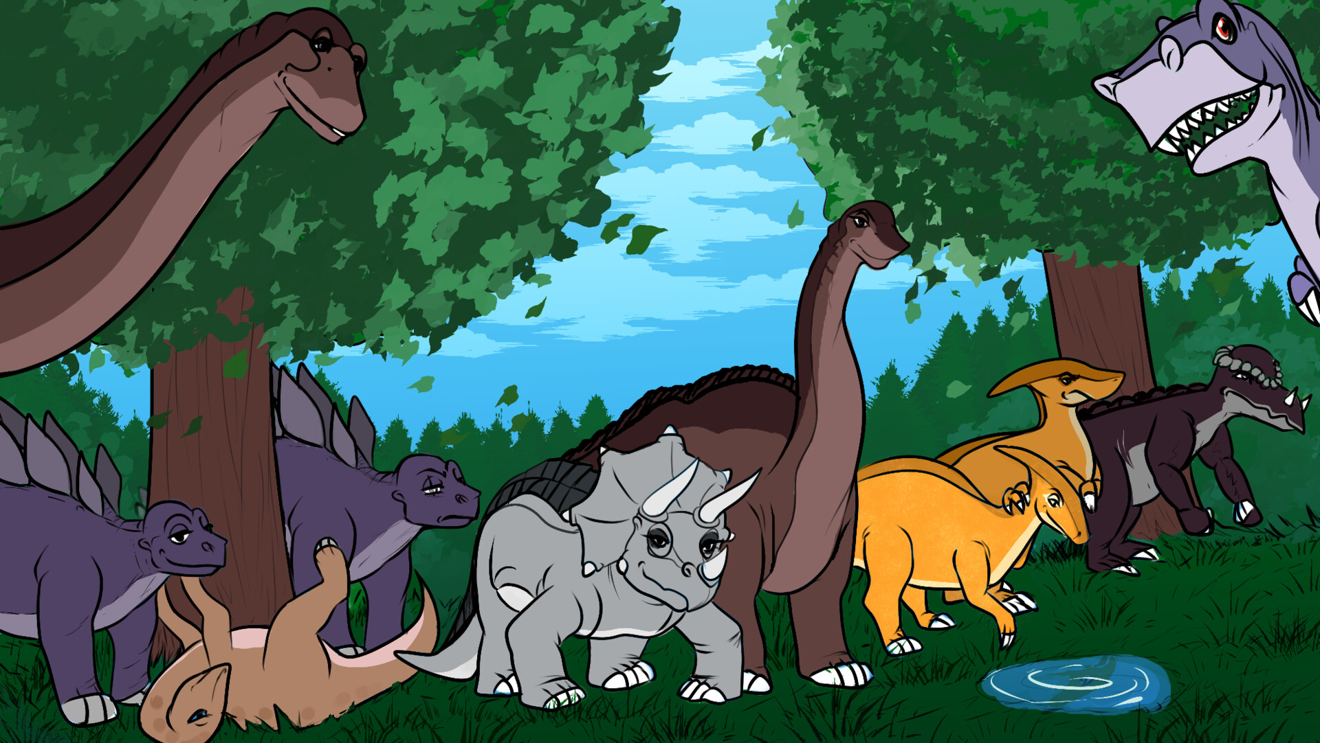 ArtStation Land Before Time AU