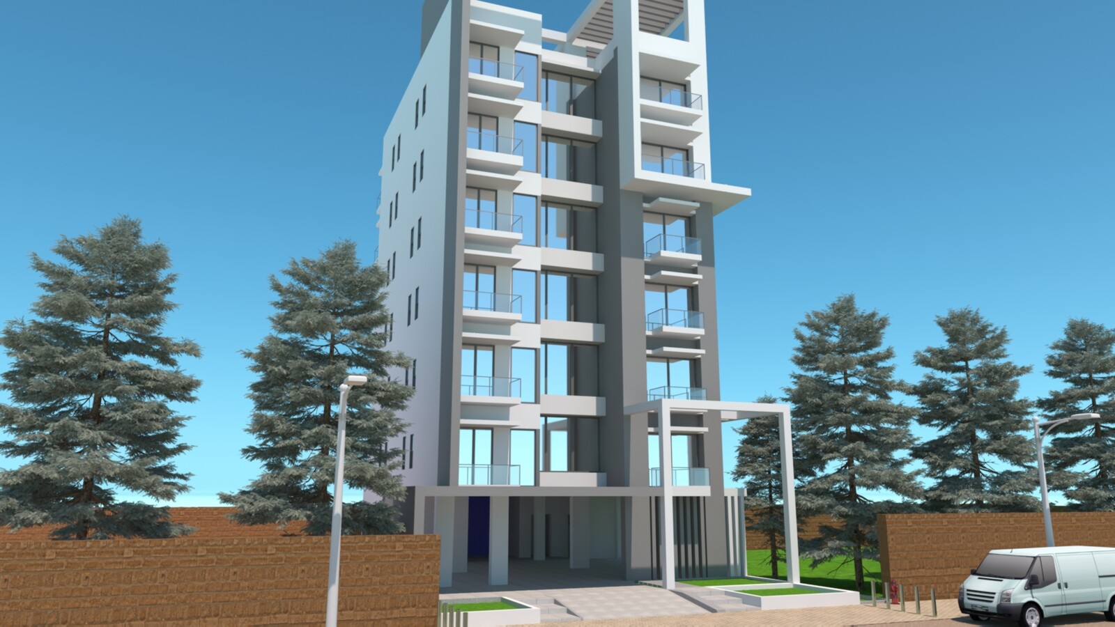 Exterior in 3dmax