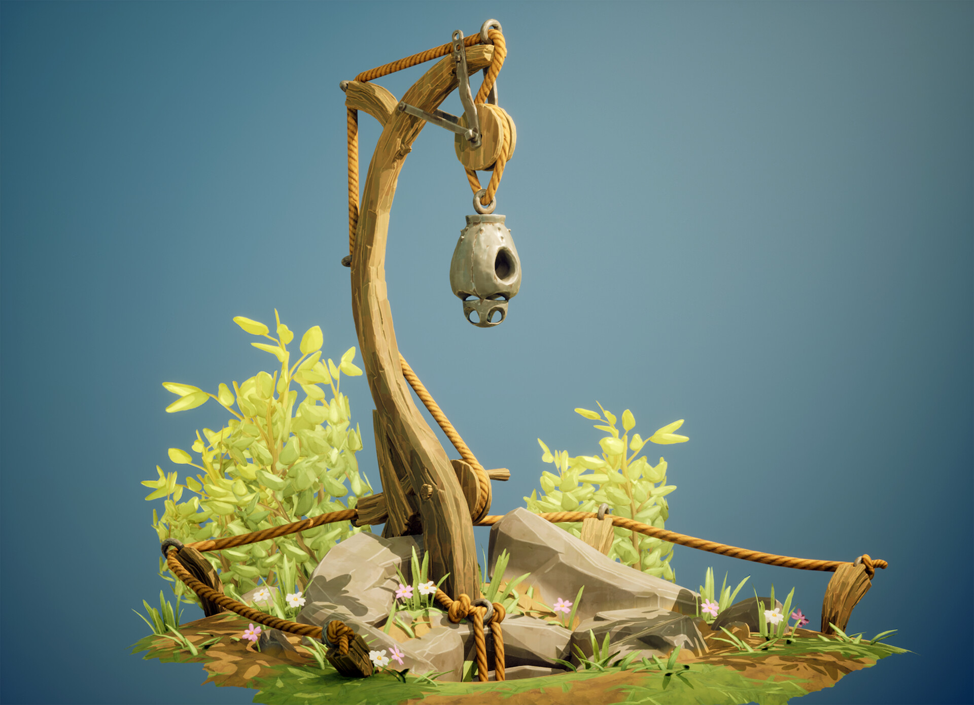 Tyler Oliver - UE5 Diorama - Overengineered Lamp