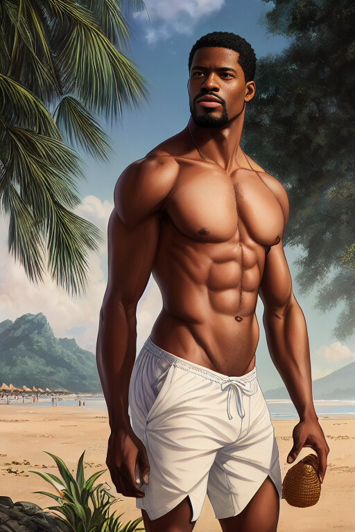 ArtStation Semi nude dude