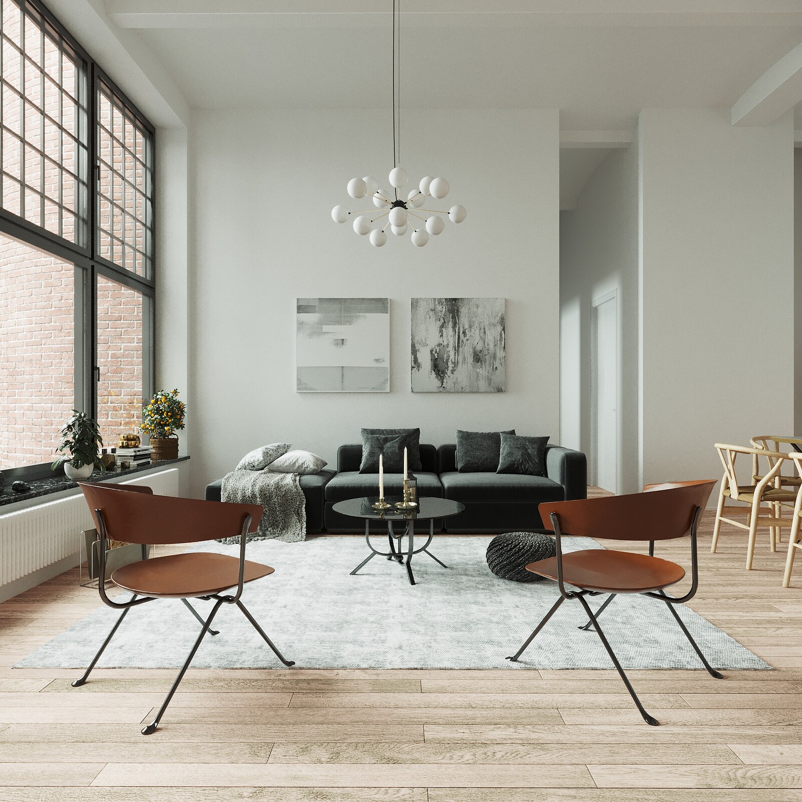 Scandinavian House Interior  