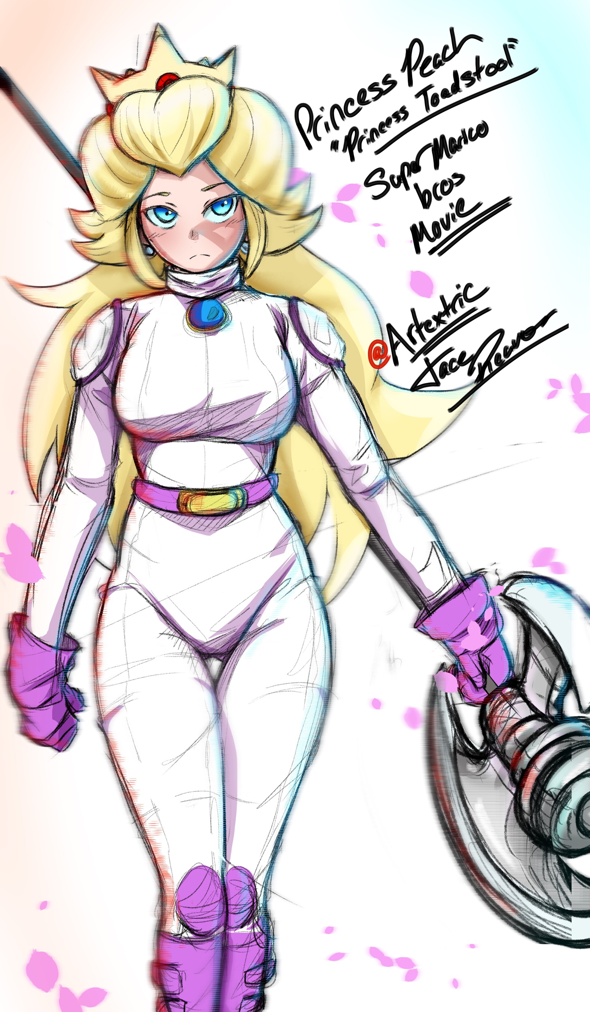 ArtStation Princess peach