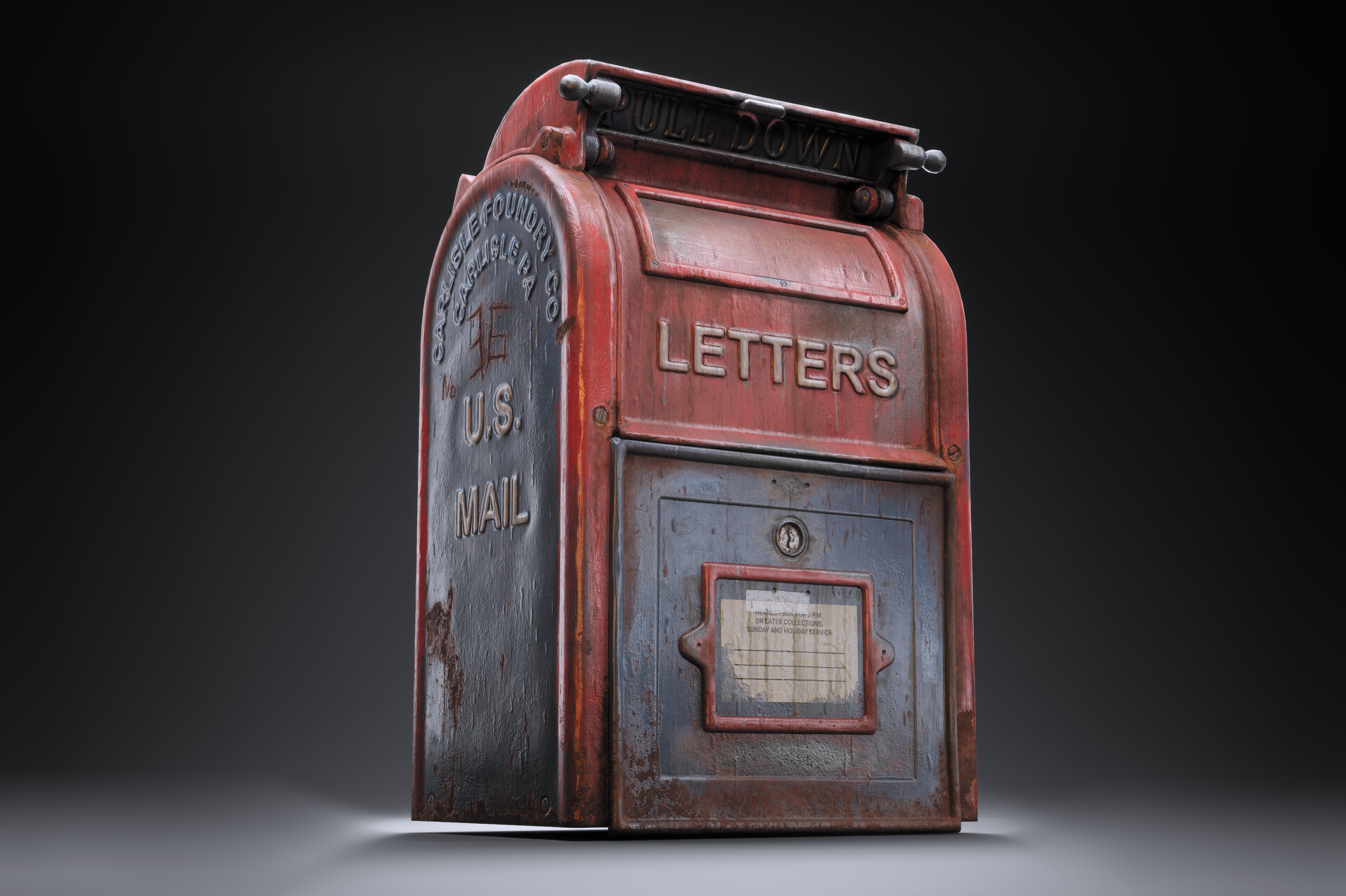 ArtStation - USA 50's Old Mailbox