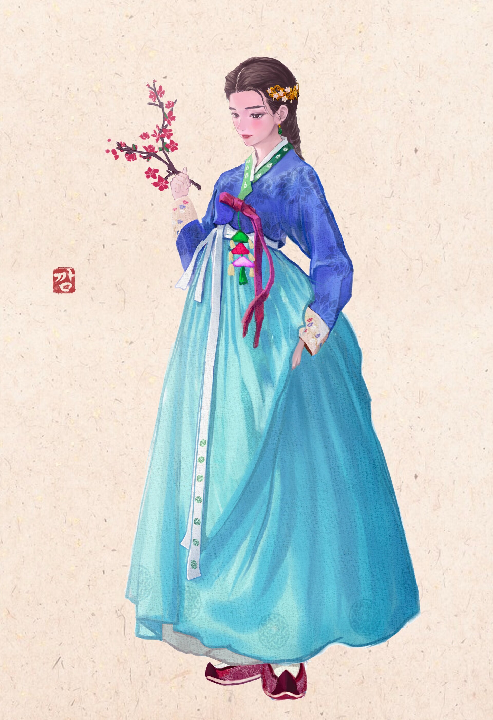 ArtStation - hanbok girl
