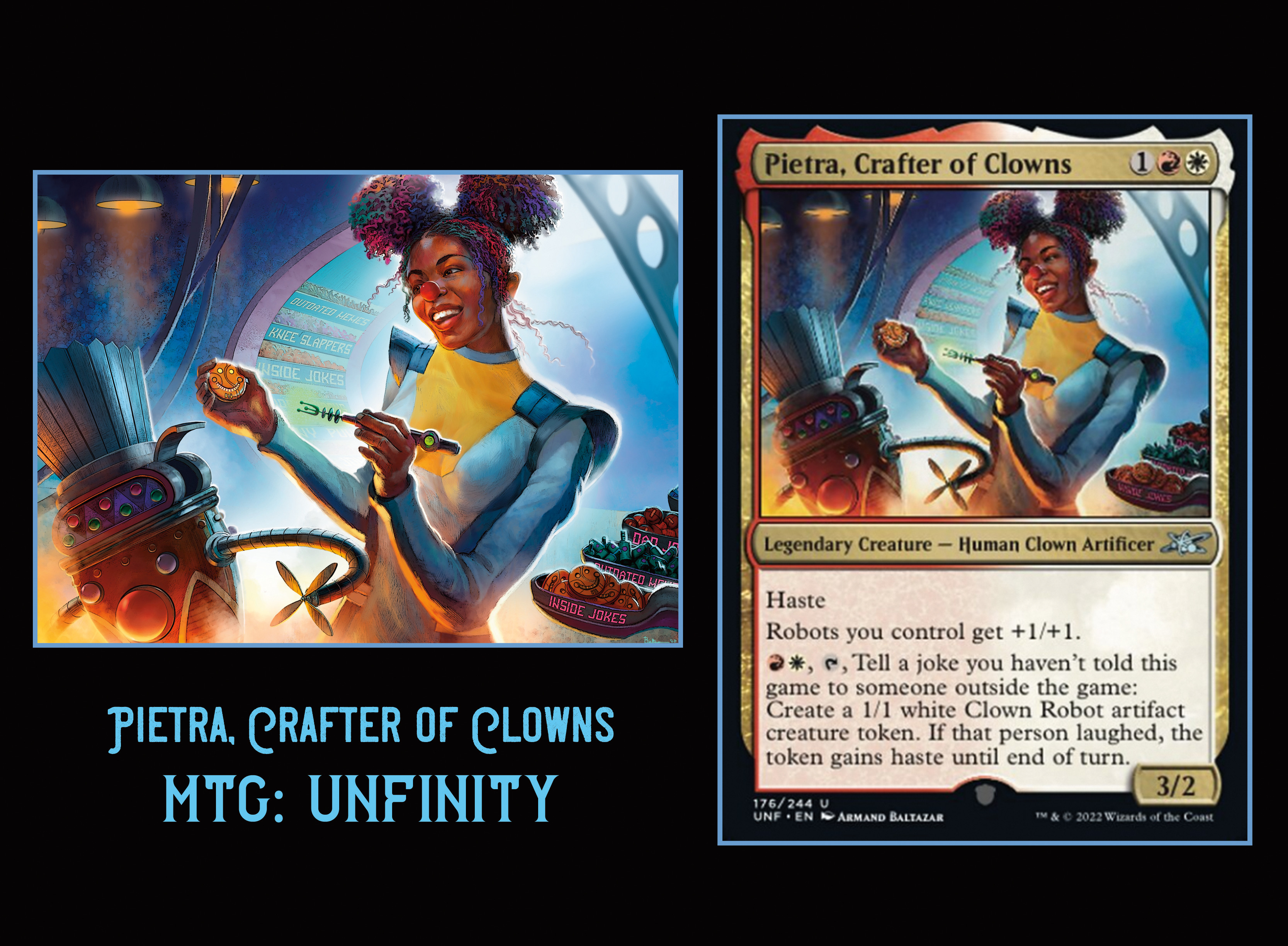 MTG's UNFINITY: Pietra Crafter of Clowns