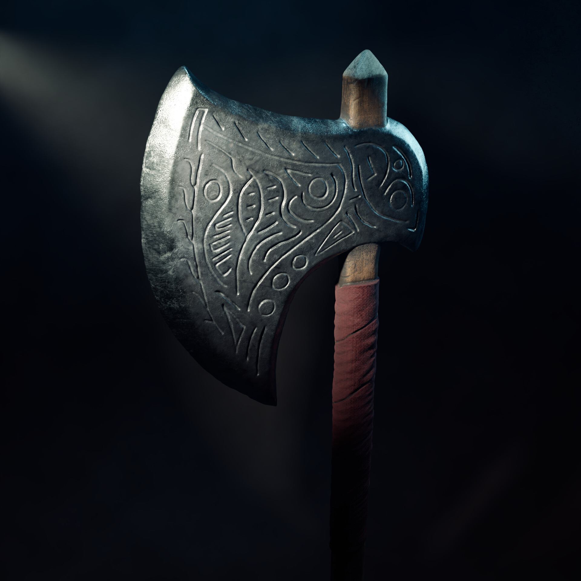 ArtStation - Ancient ax with a medieval and fantastic style