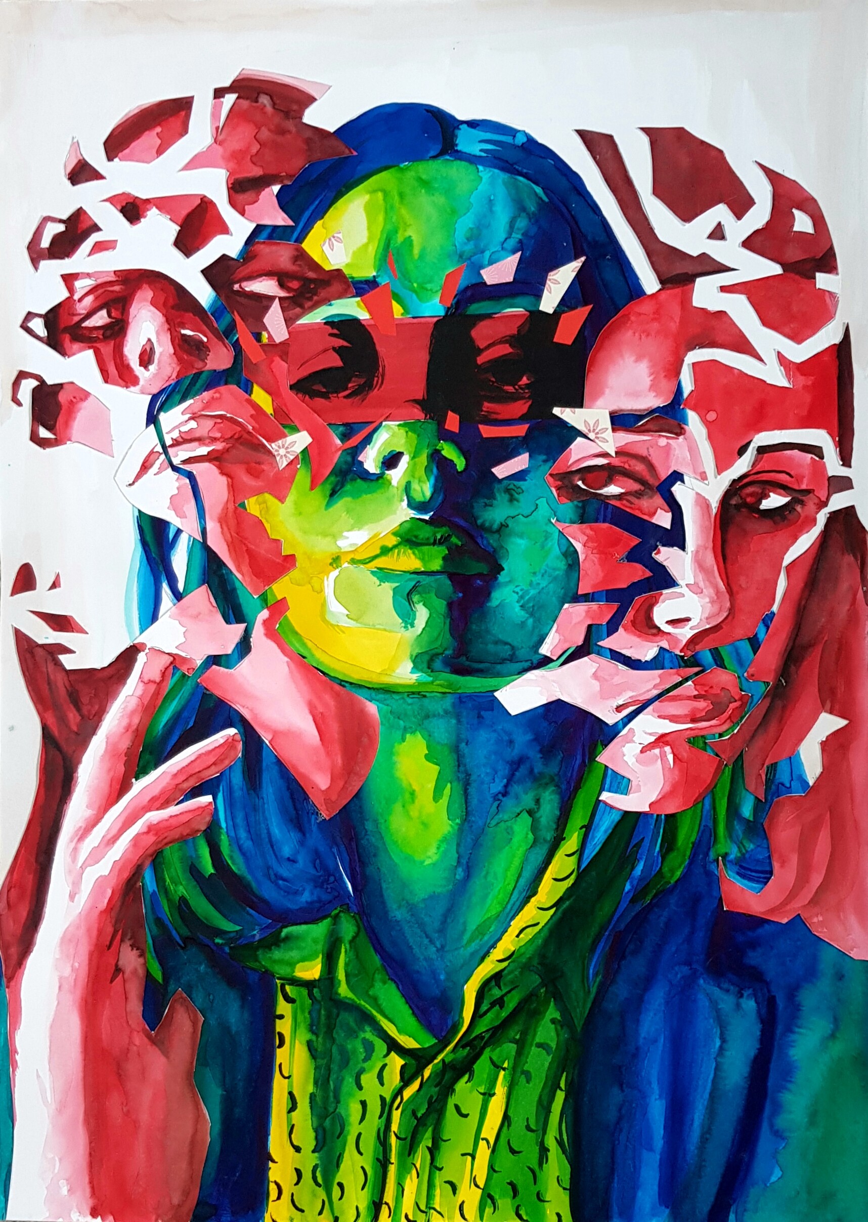 Artstation fragmented self portrait
