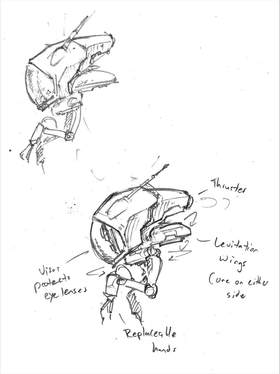 An early sketch of the drone