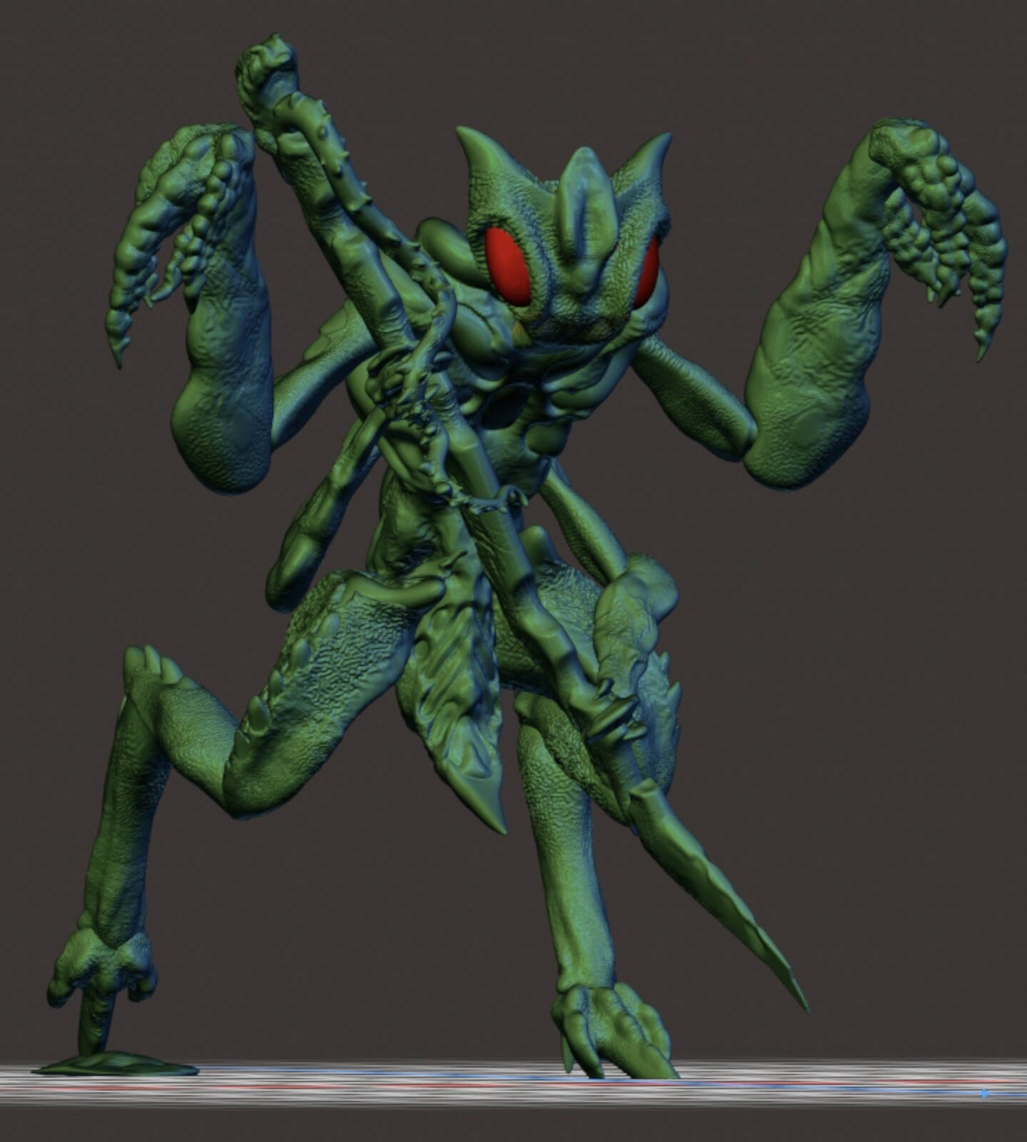 The Chitinikin are a once-peaceful insectoid society that has been enslaved by the parasitic Telumnari, a group of violent weapon-like species who dominate their simple minds and control them as puppets.