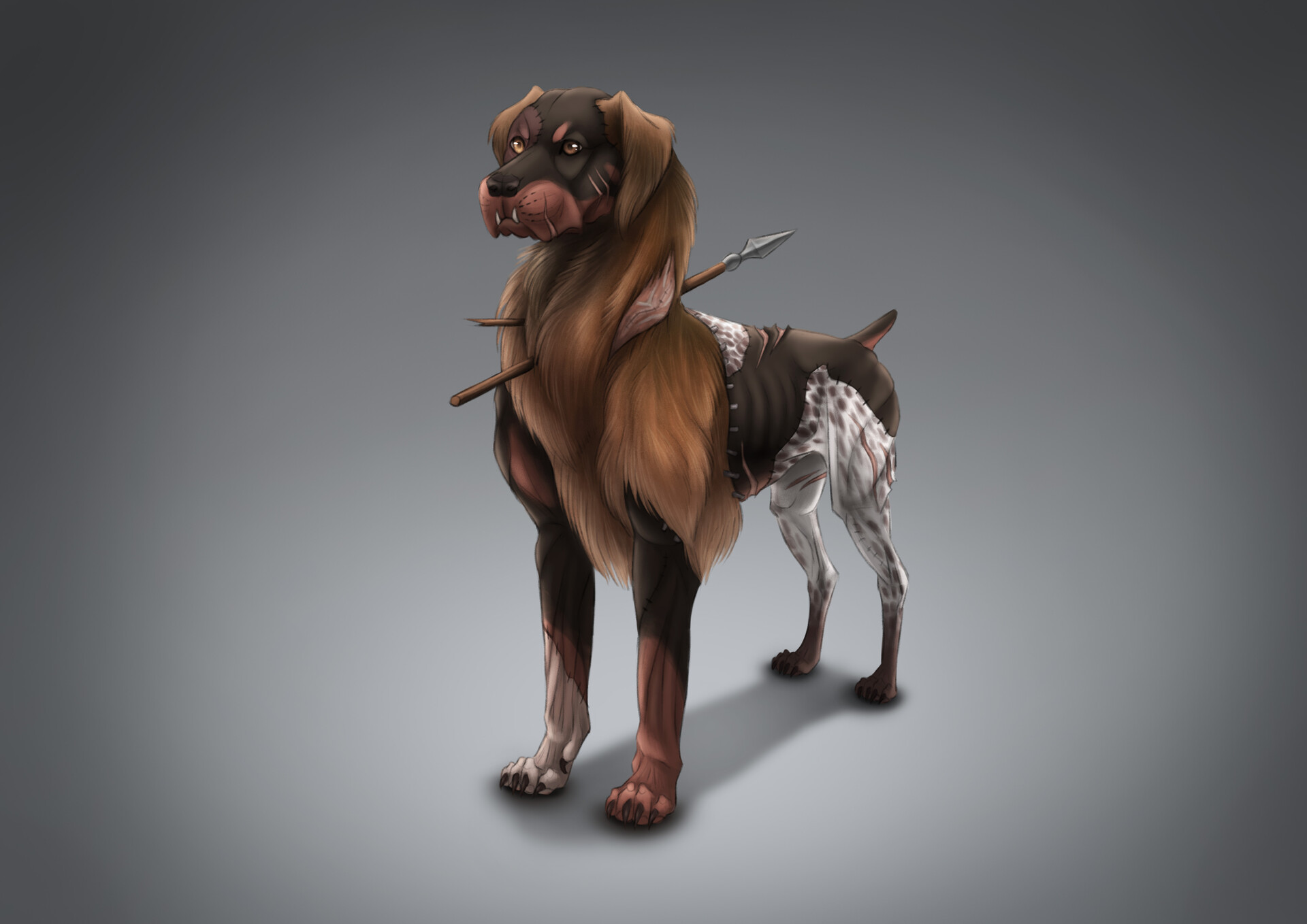 ArtStation - Frankenstein Dog Project (Dog 2)
