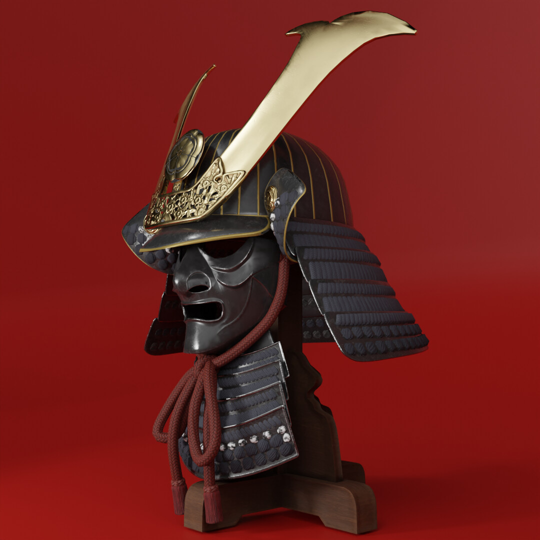 ArtStation - Samurai Helmet / Kabuto model