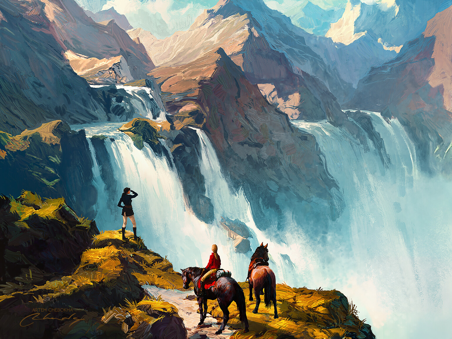 Художник Artem rhads Chebokha. Фэнтези пейзажи.