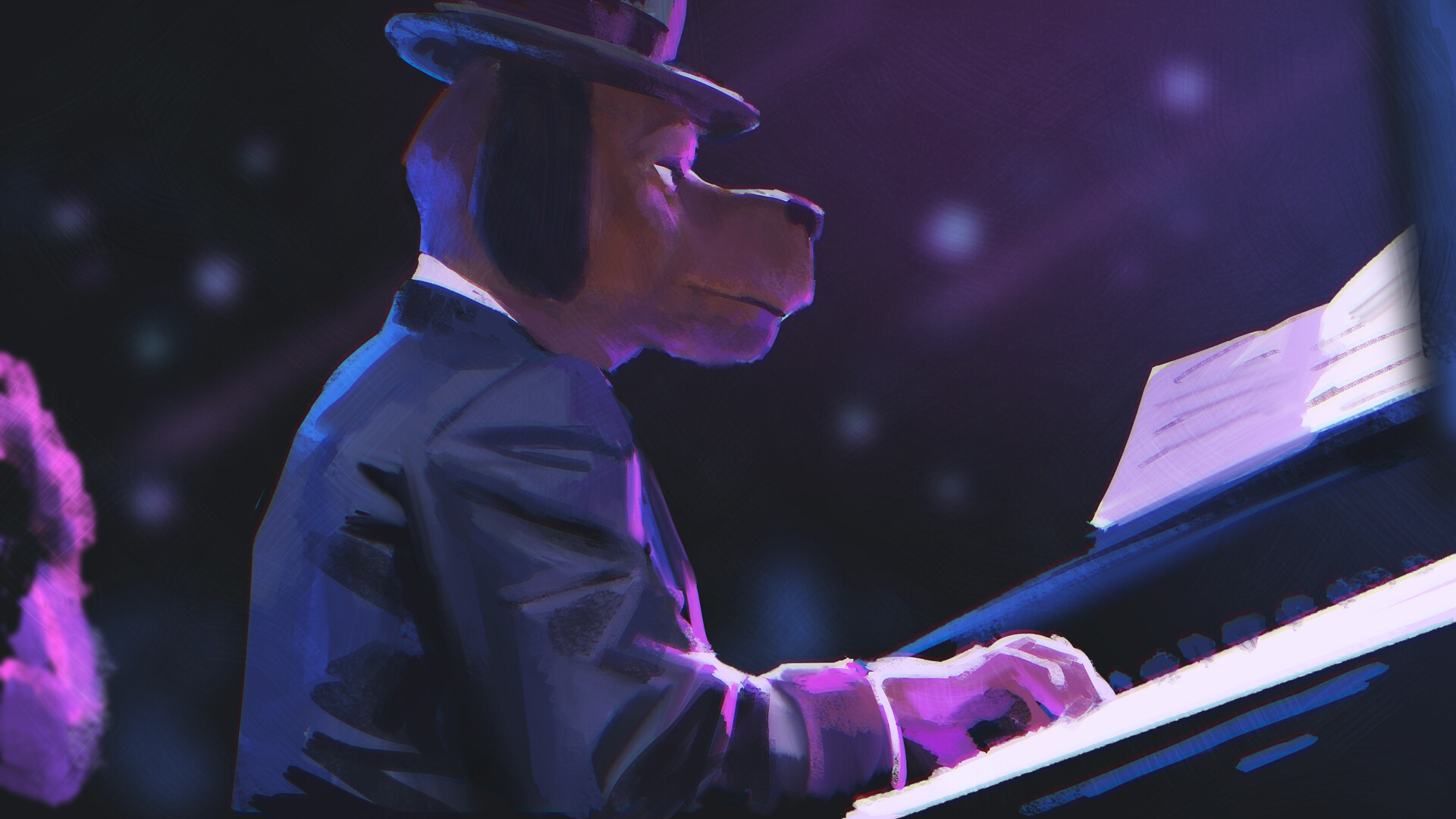 ArtStation - Jazz Dog Sketch