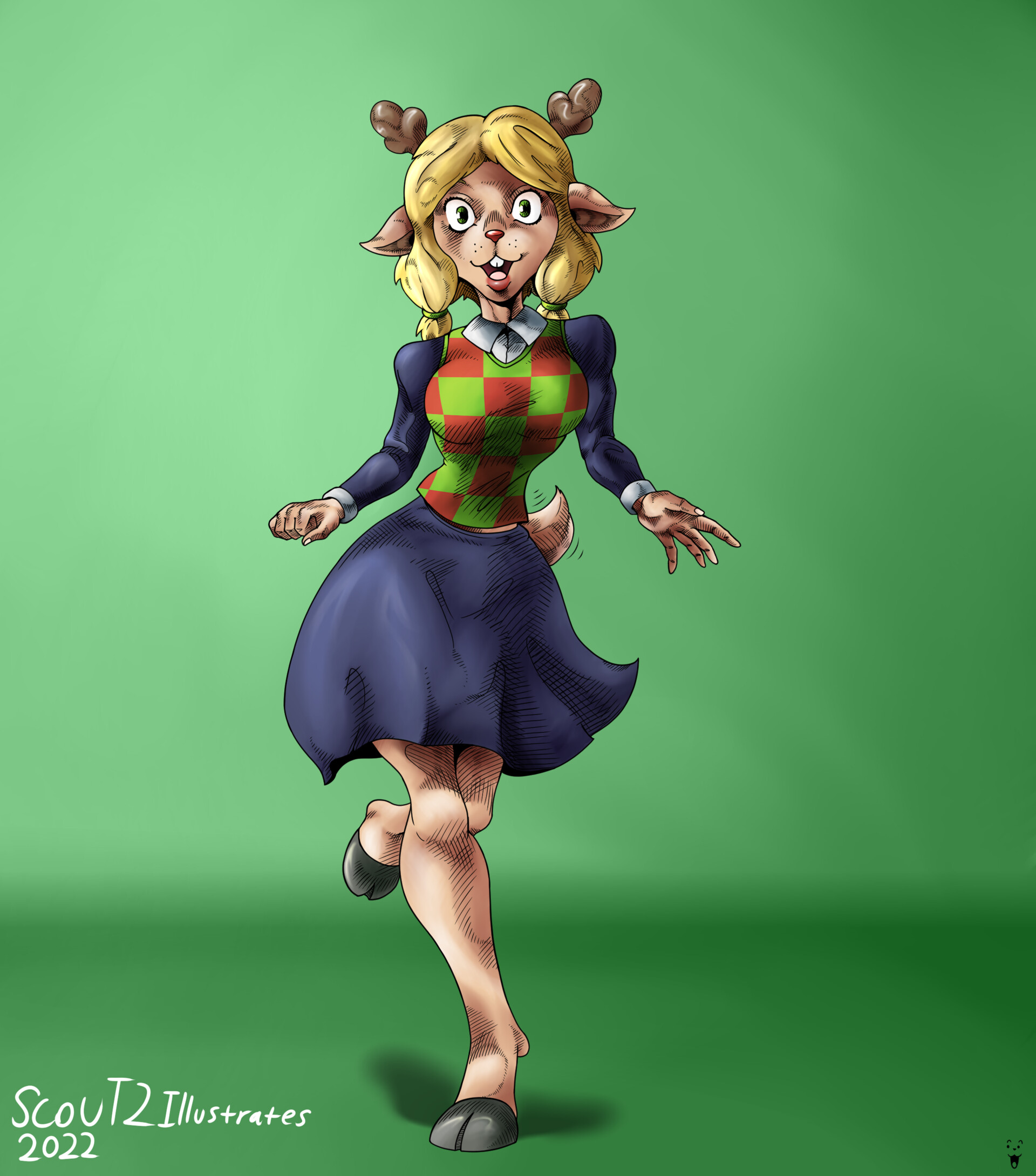 ArtStation - Deltarune - Some Noelle art for Christmas