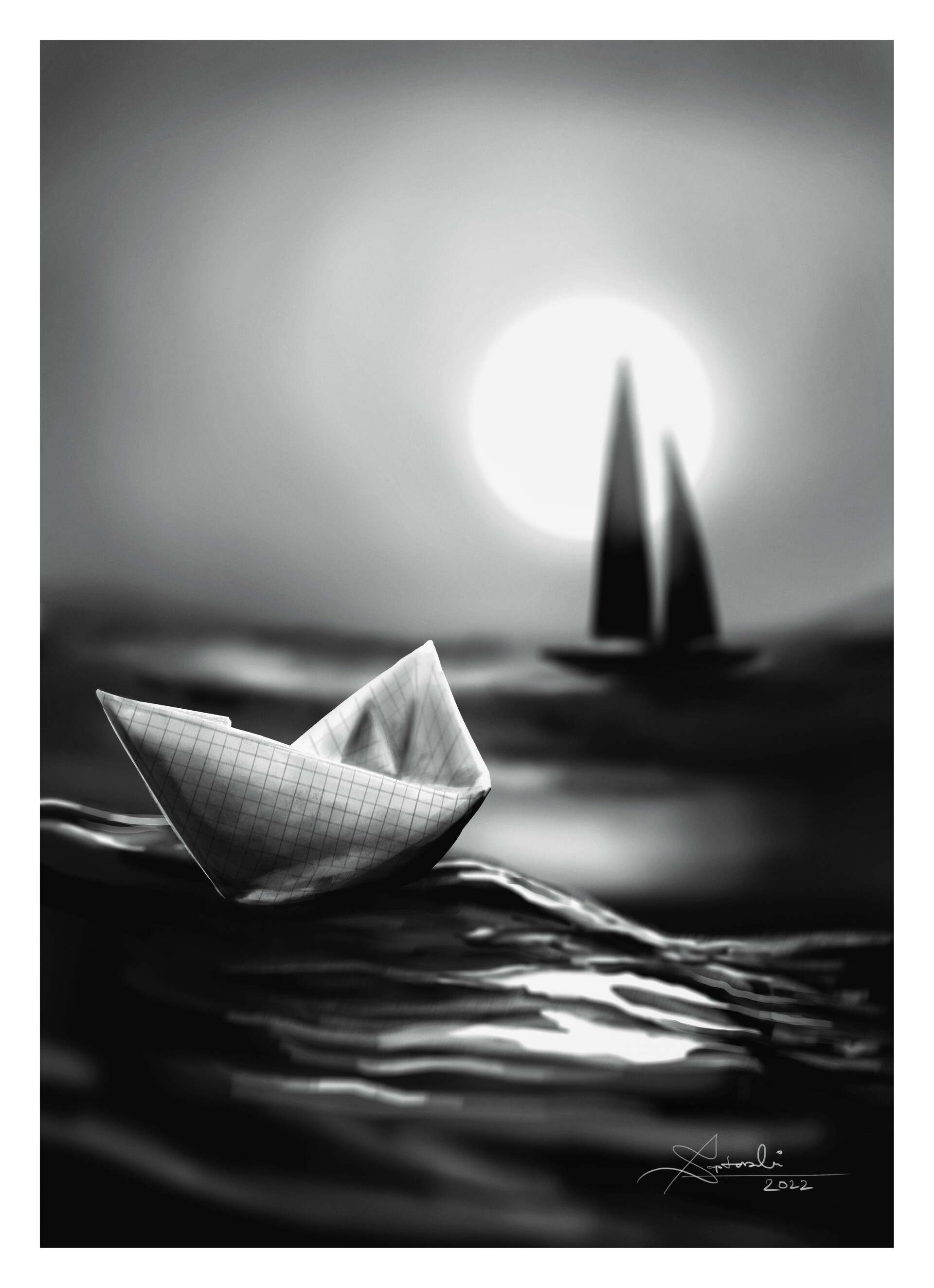 ArtStation - Paper boat