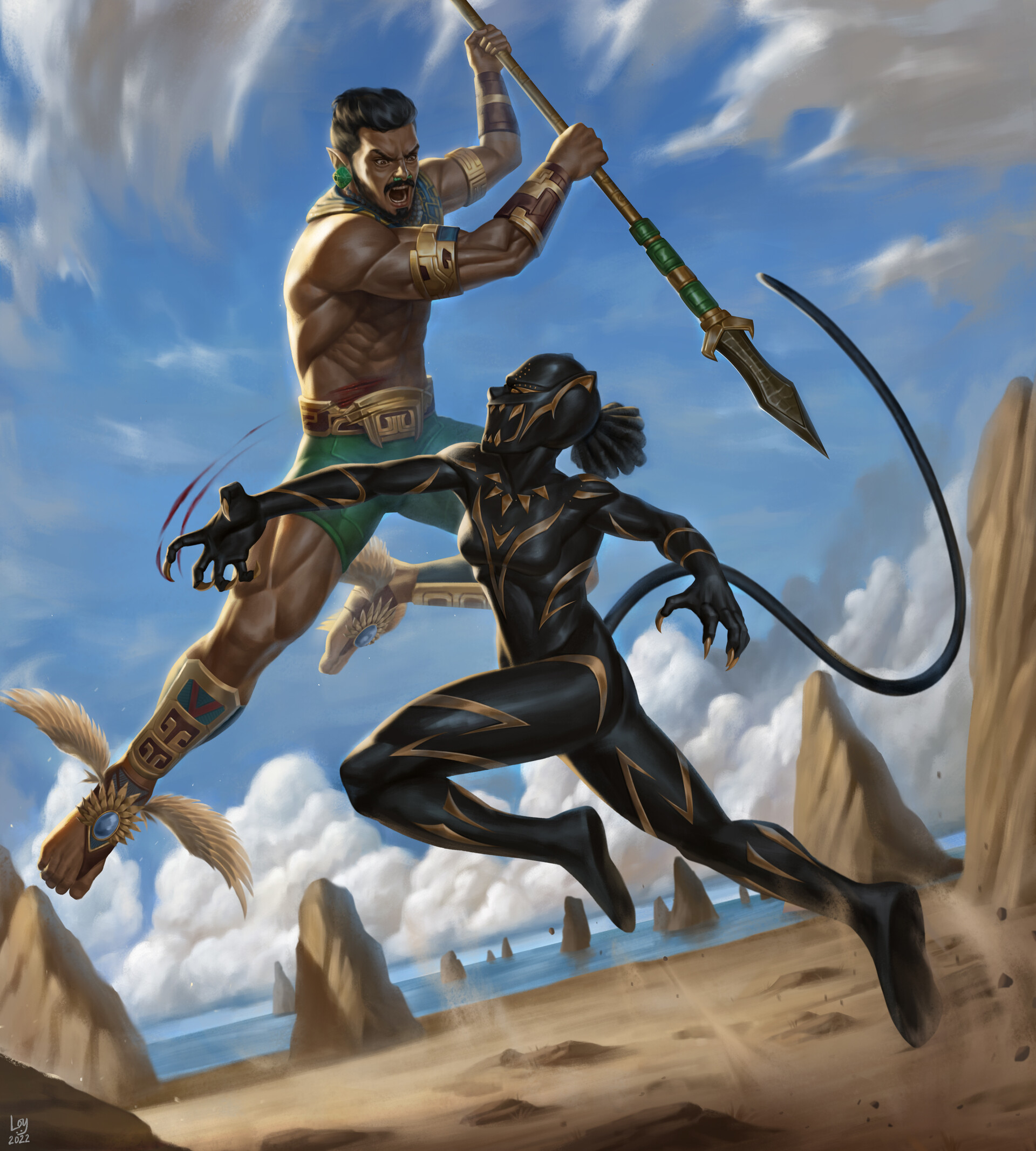 ArtStation Namor Vs Black Panther ArtStation Namor Vs Black Panther